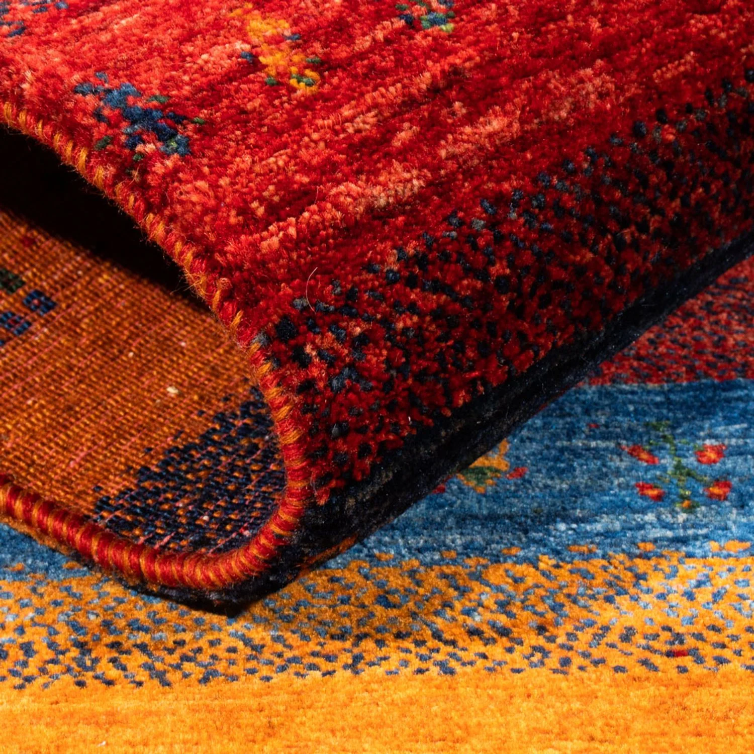 Gabbeh Teppich - Loribaft Perser - Royal - 137 x 86 cm - mehrfarbig - Image 4
