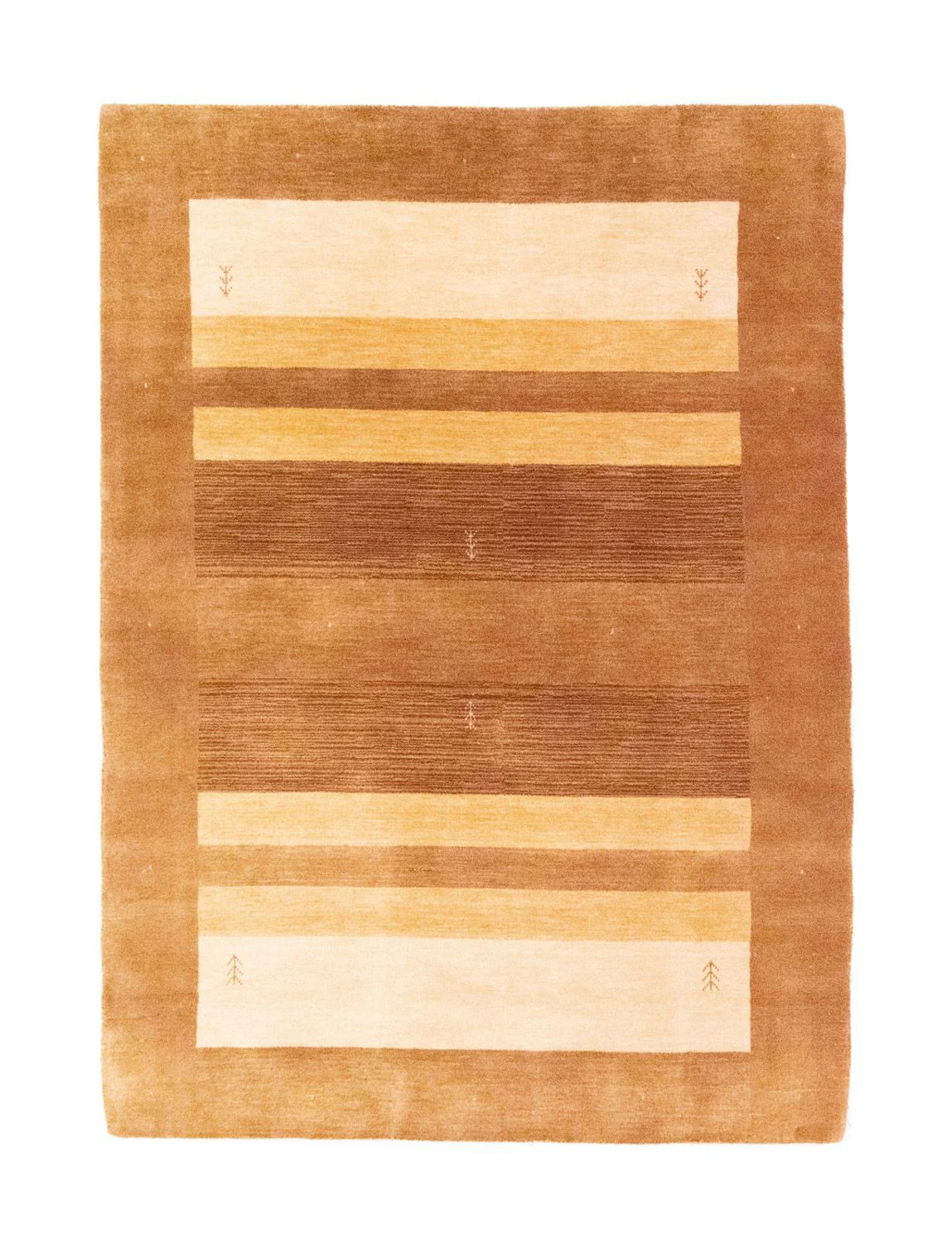 Gabbeh Teppich - Loribaft Softy 165 x 116 cm - braun