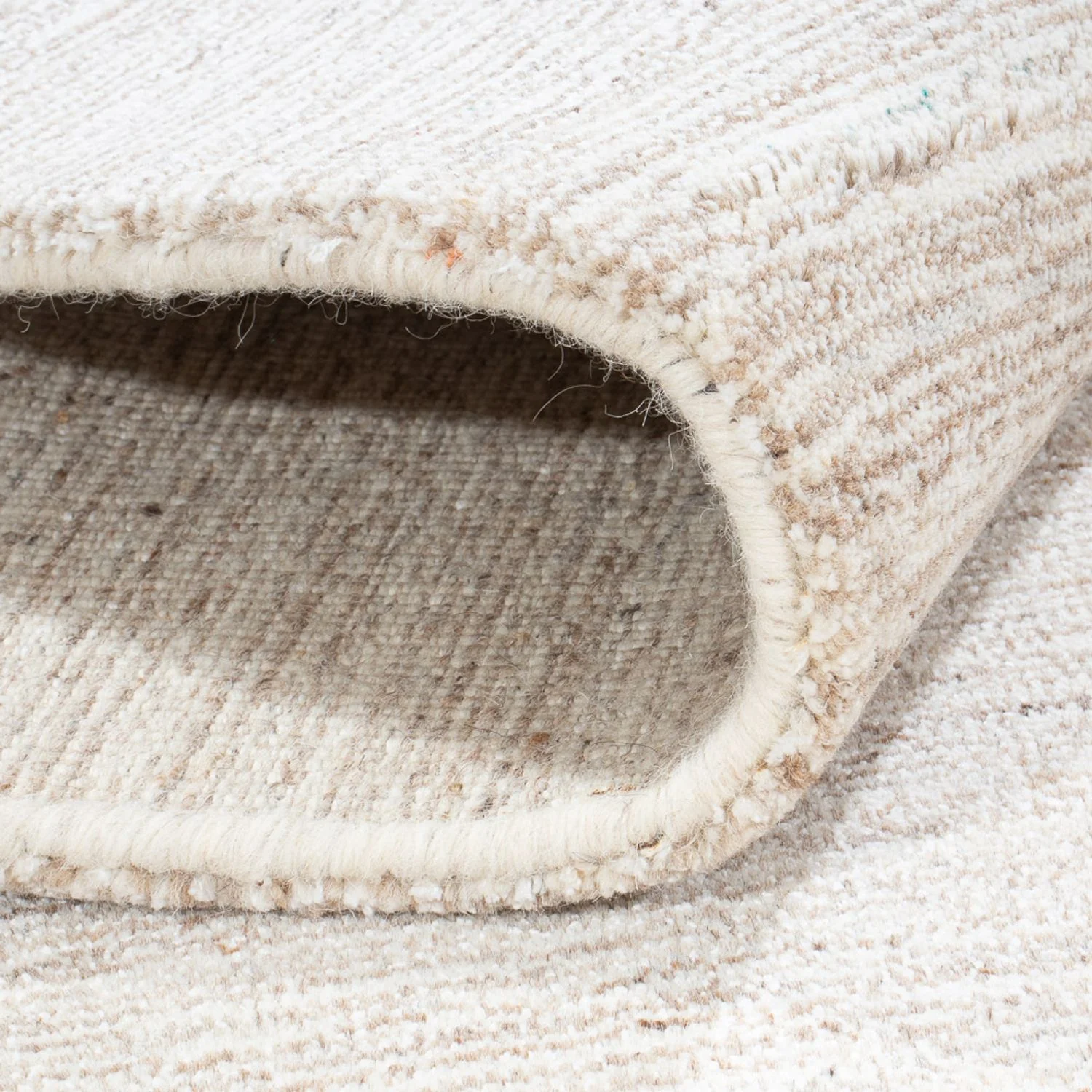 Gabbeh Teppich - Loribaft Softy - 172 x 126 cm - beige - Image 4