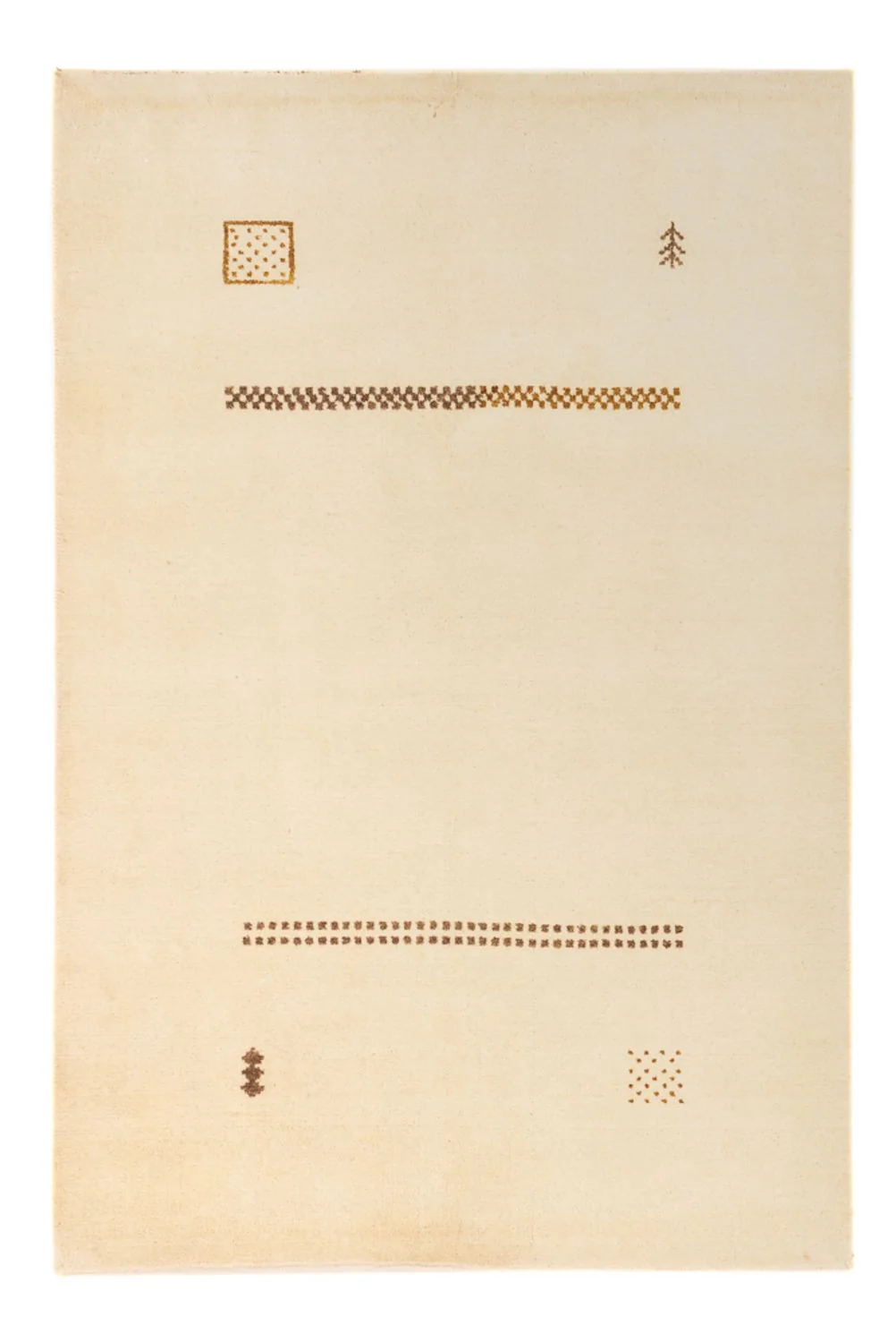 Gabbeh Teppich - Loribaft Softy - 174 x 120 cm - beige