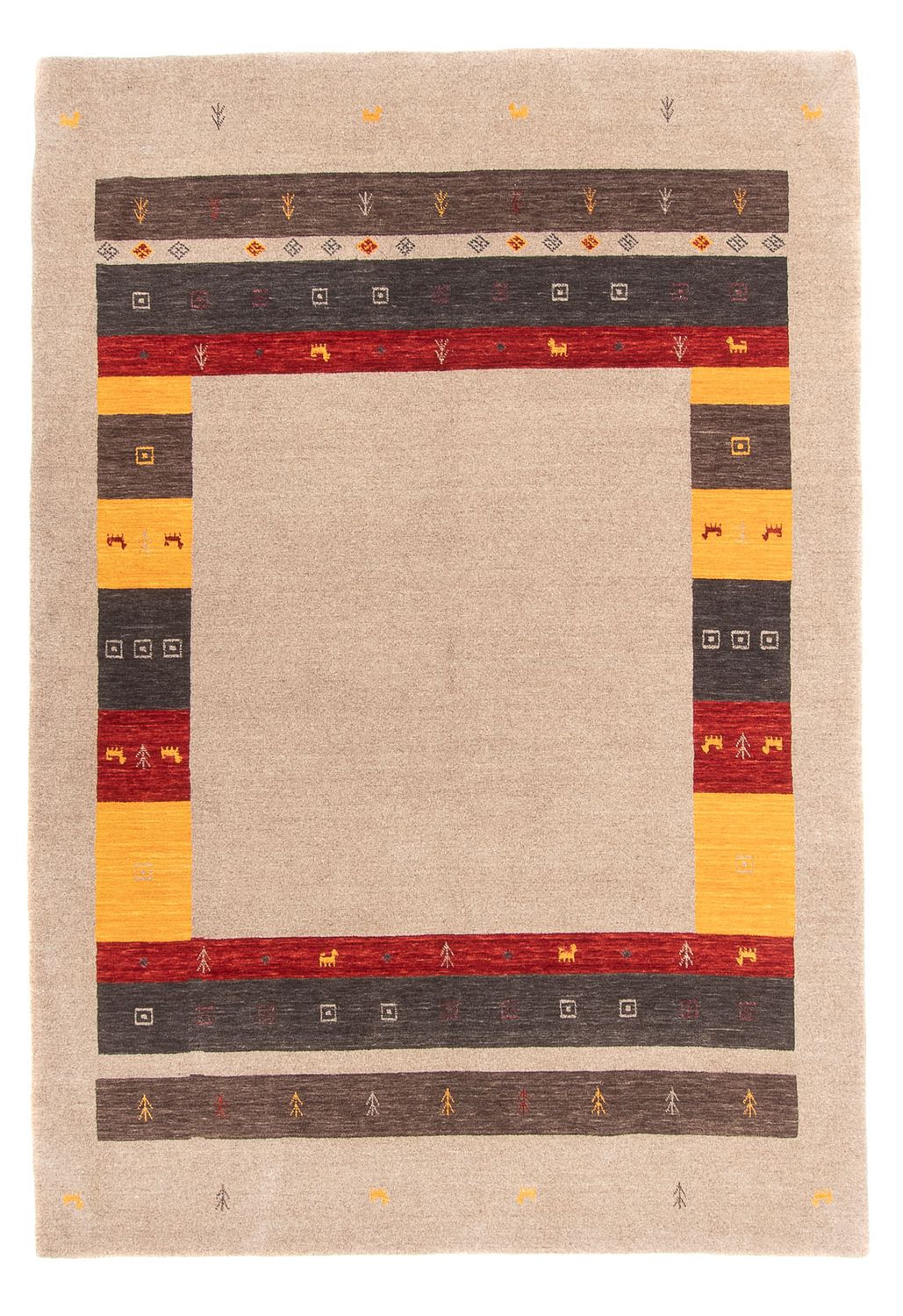 Gabbeh Teppich - Loribaft Softy - 234 x 172 cm - mehrfarbig