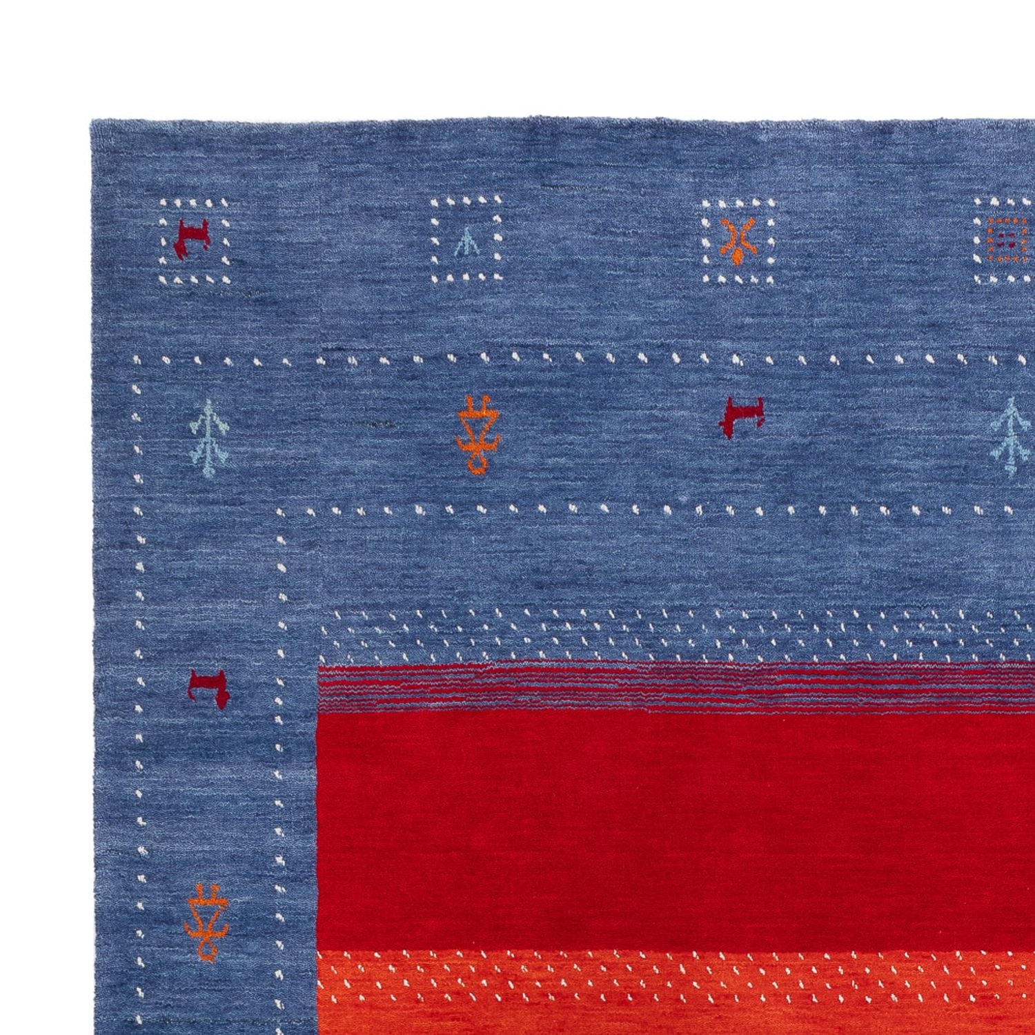 Gabbeh Teppich - Loribaft Softy - 240 x 170 cm - blau - Image 3