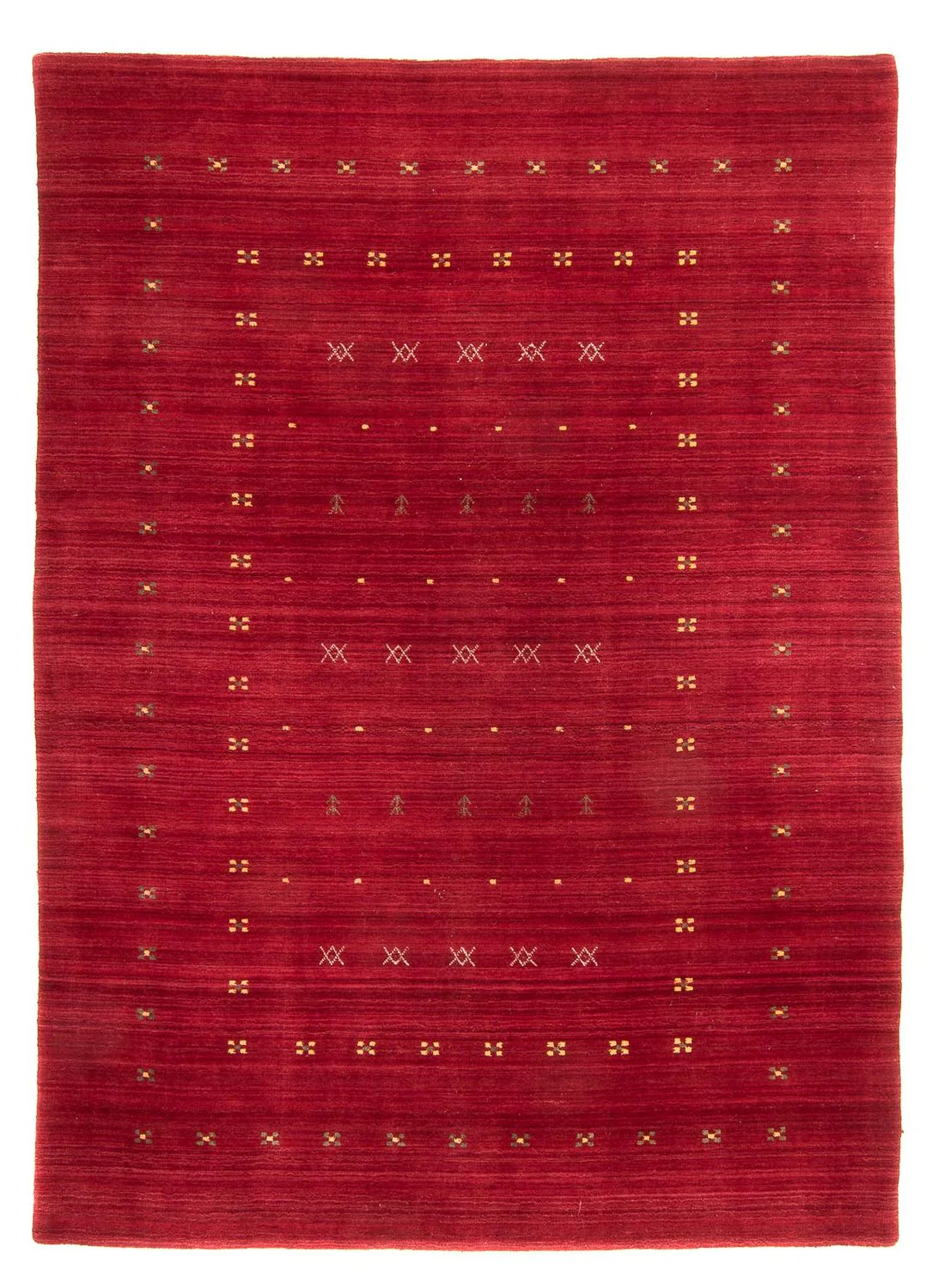 Gabbeh Teppich - Loribaft Softy 240 x 170 cm - dunkelrot