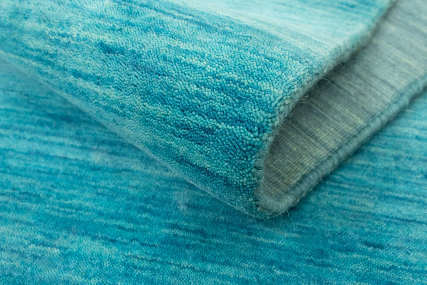 Gabbeh Teppich - Loribaft Softy 400 x 300 cm - türkis - Image 3