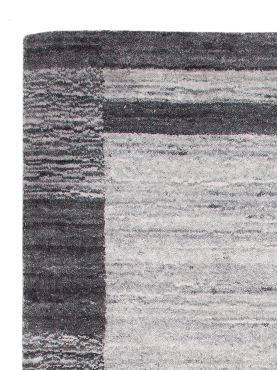 Gabbeh Teppich - Loribaft Softy - 90 x 60 cm - hellgrau - Image 3