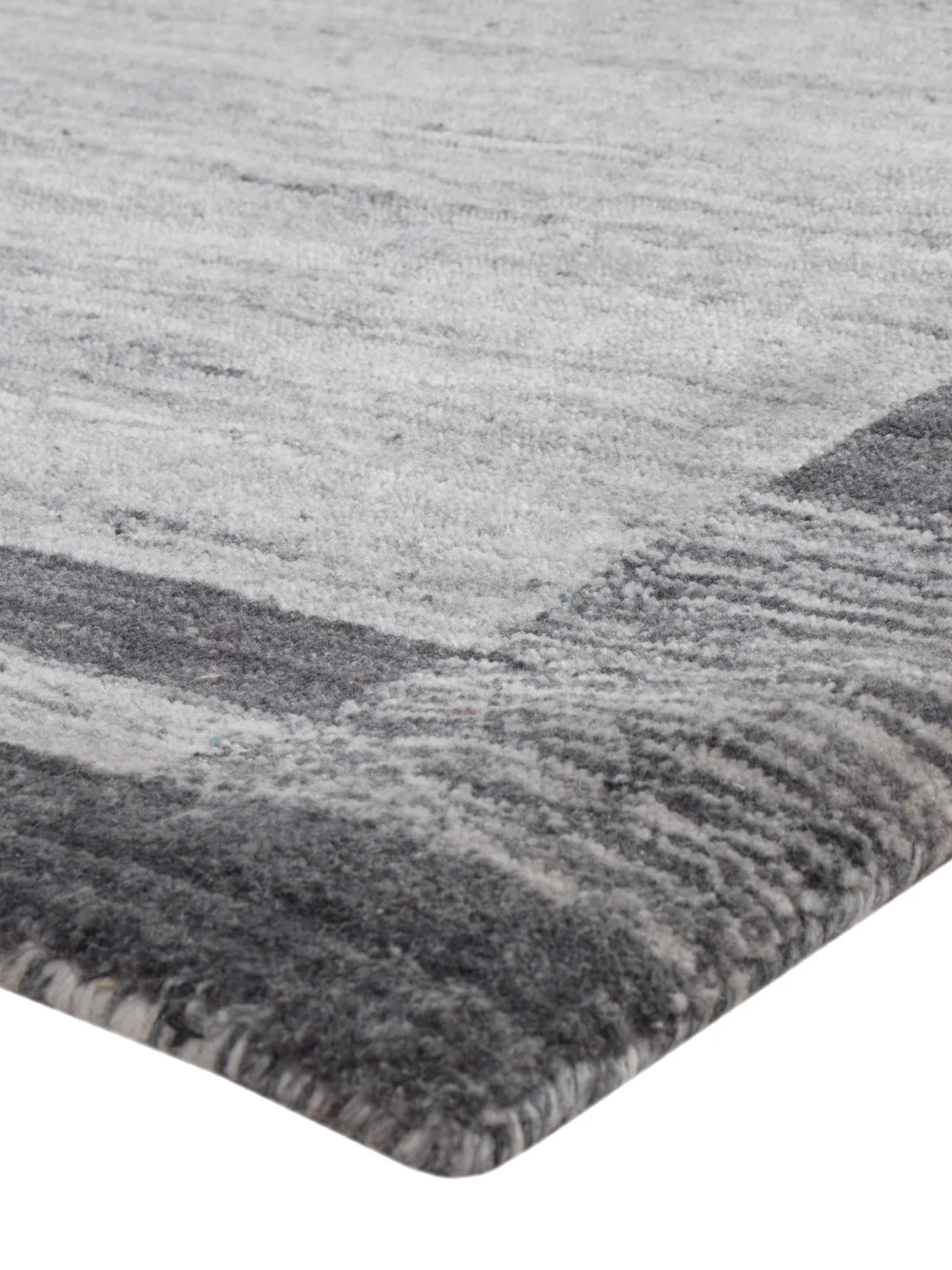 Gabbeh Teppich - Loribaft Softy - 90 x 60 cm - hellgrau - Image 4
