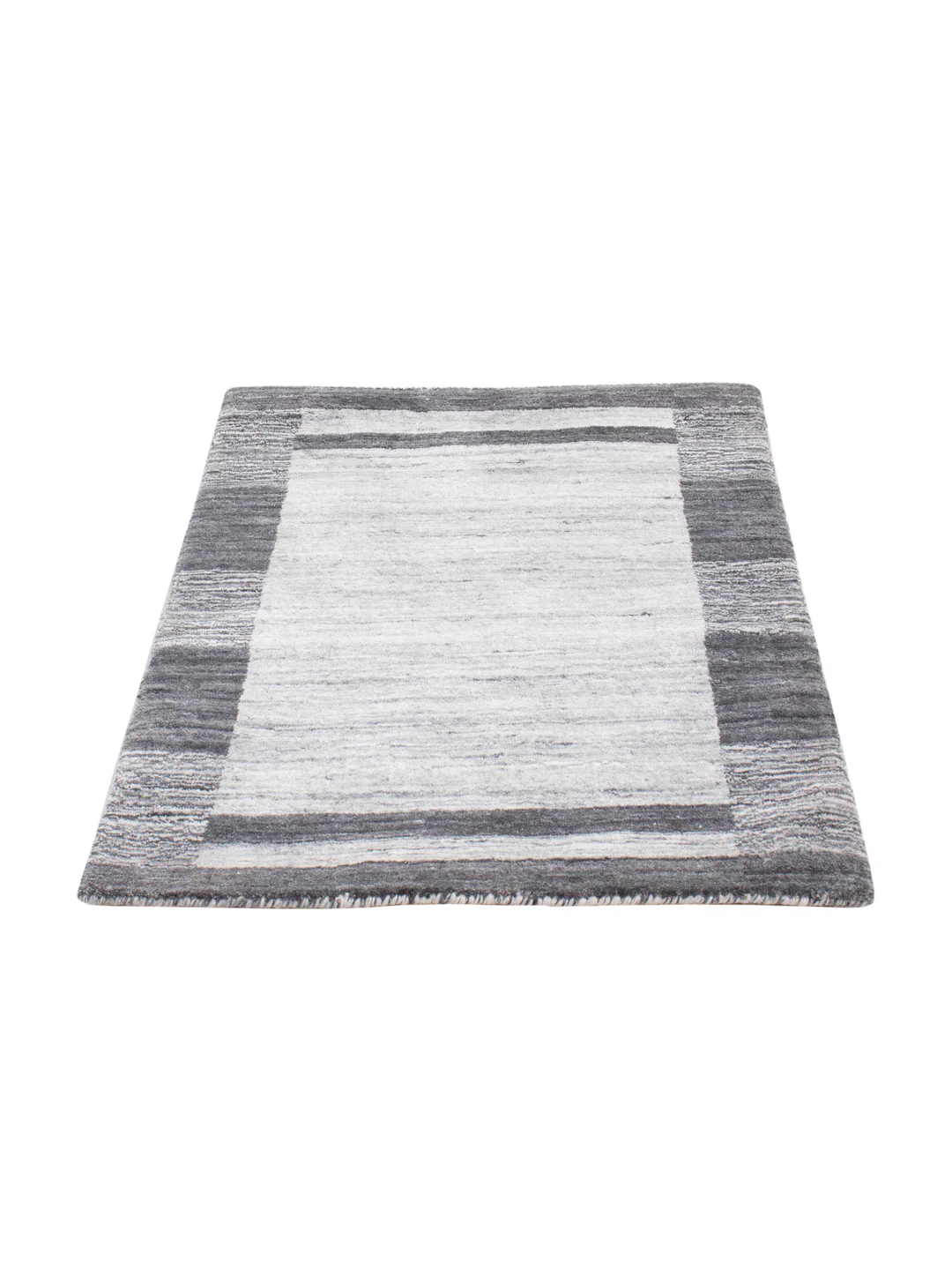 Gabbeh Teppich - Loribaft Softy - 90 x 60 cm - hellgrau - Image 6