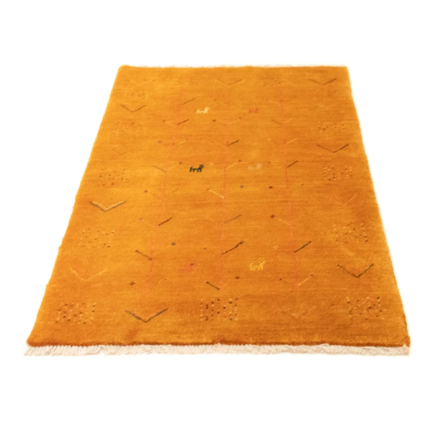 Gabbeh Teppich - Perser 130 x 81 cm - gold - Image 5