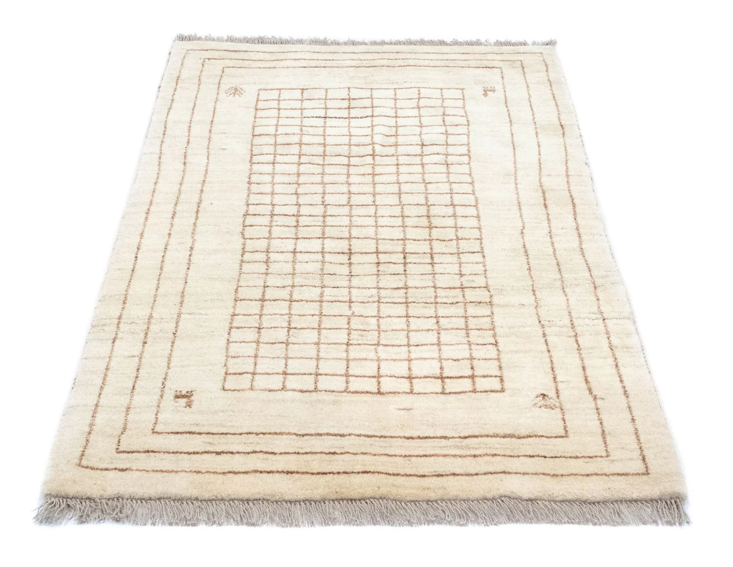 Gabbeh Teppich - Perser 145 x 100 cm - beige - Image 5