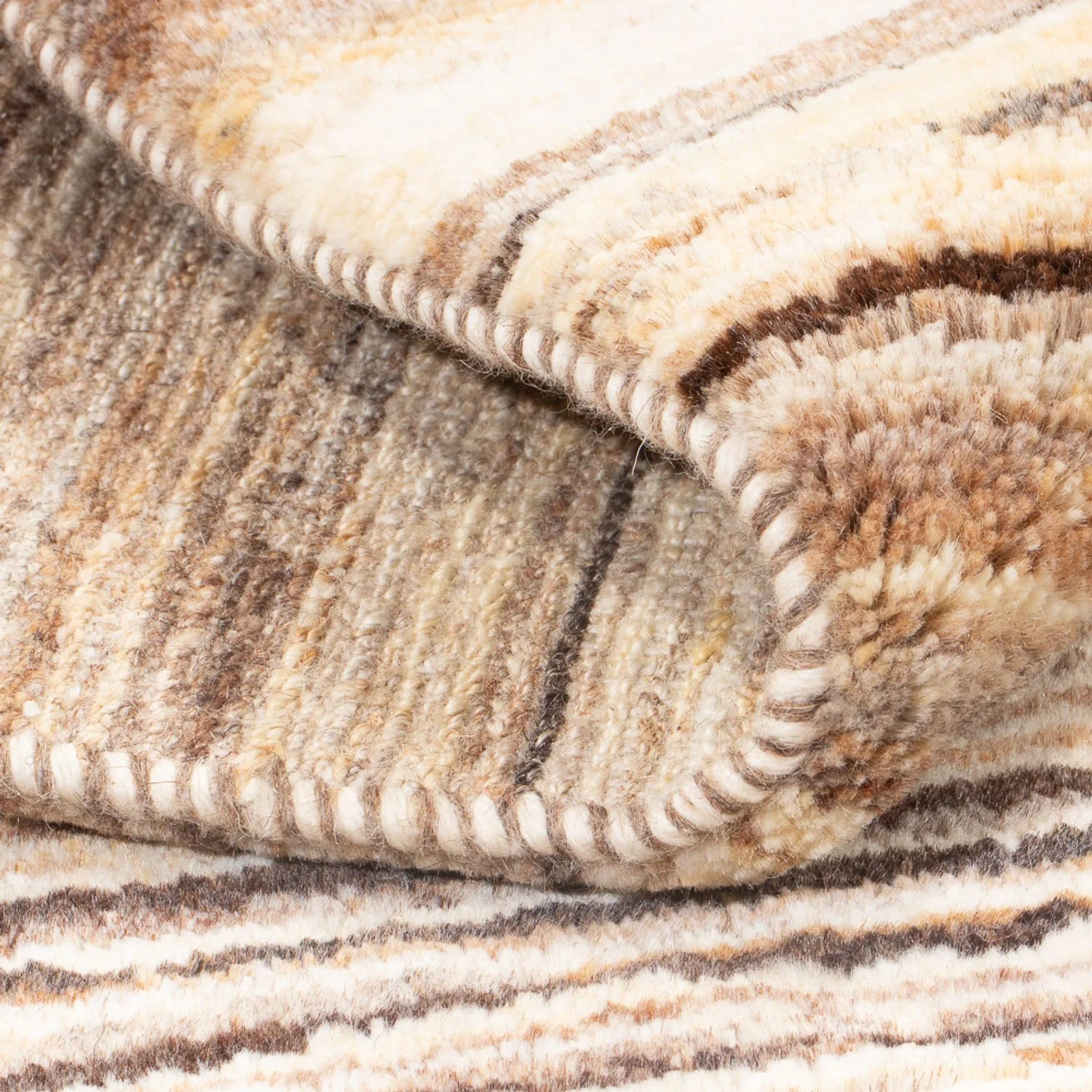 Gabbeh Teppich - Perser - 146 x 106 cm - dunkelbeige - Image 4
