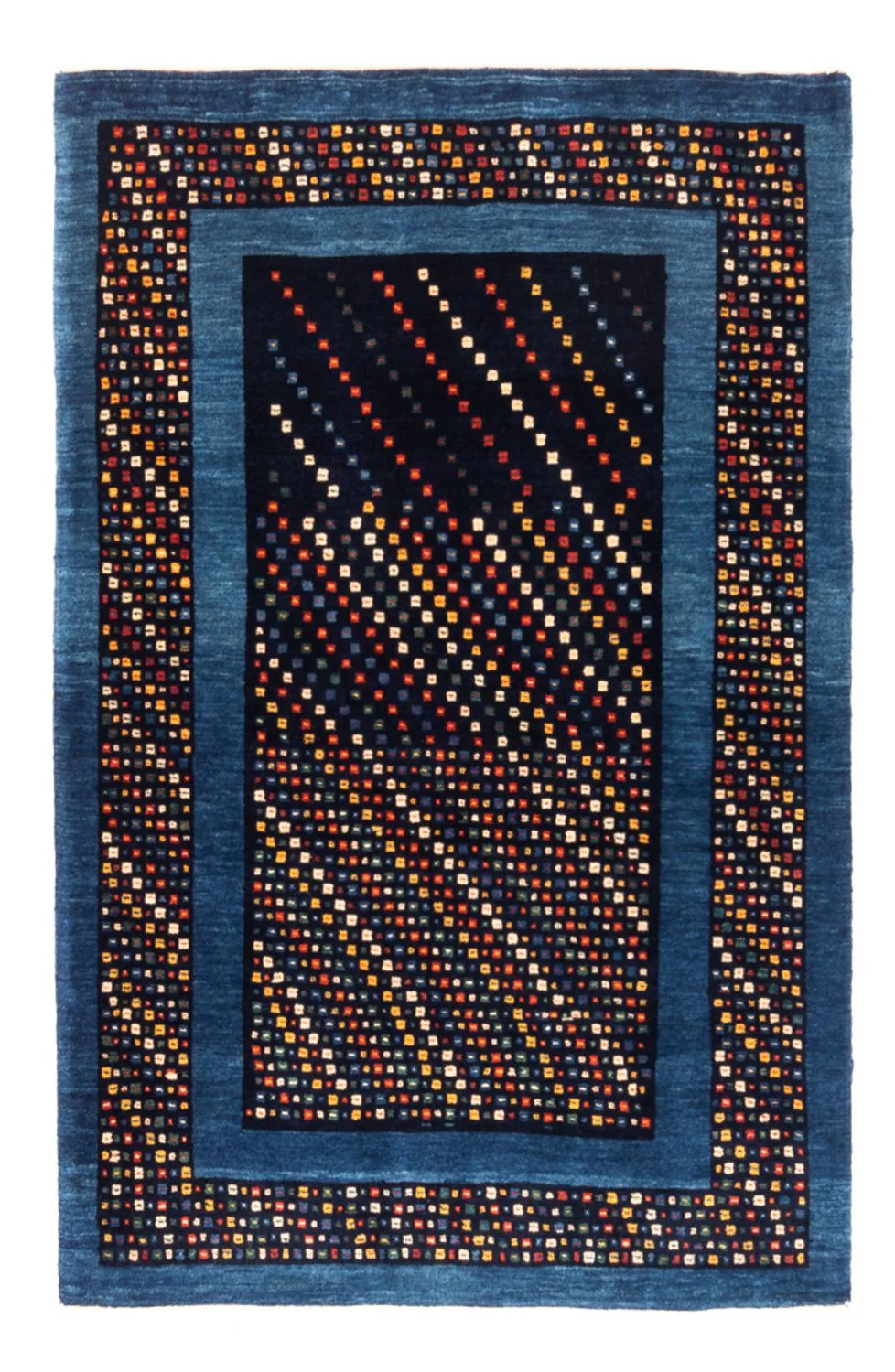 Gabbeh Persisch Teppich 150x100cm - Perserteppich Wollteppich