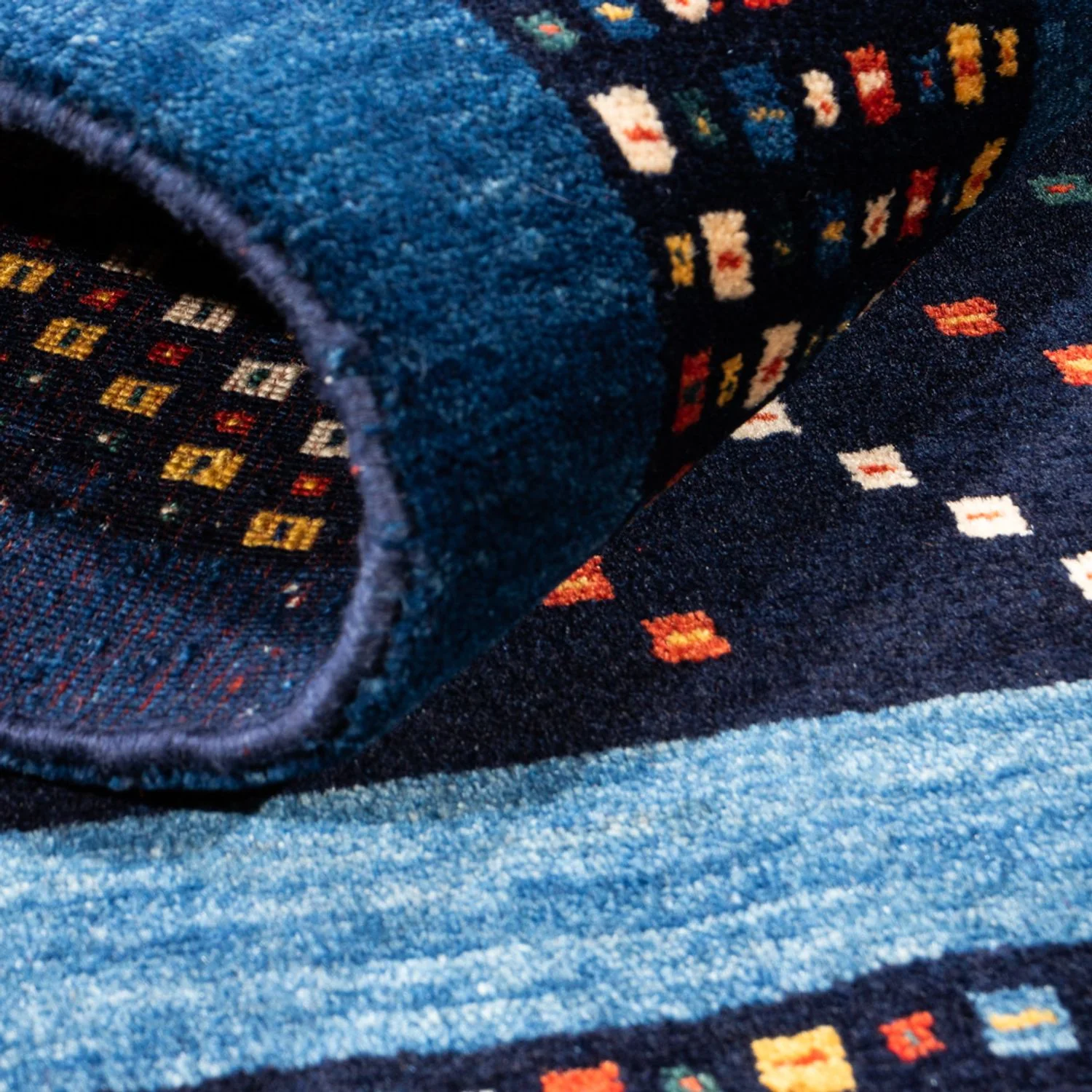 Gabbeh Persisch Teppich 150x100cm - Perserteppich Wollteppich - Image 4