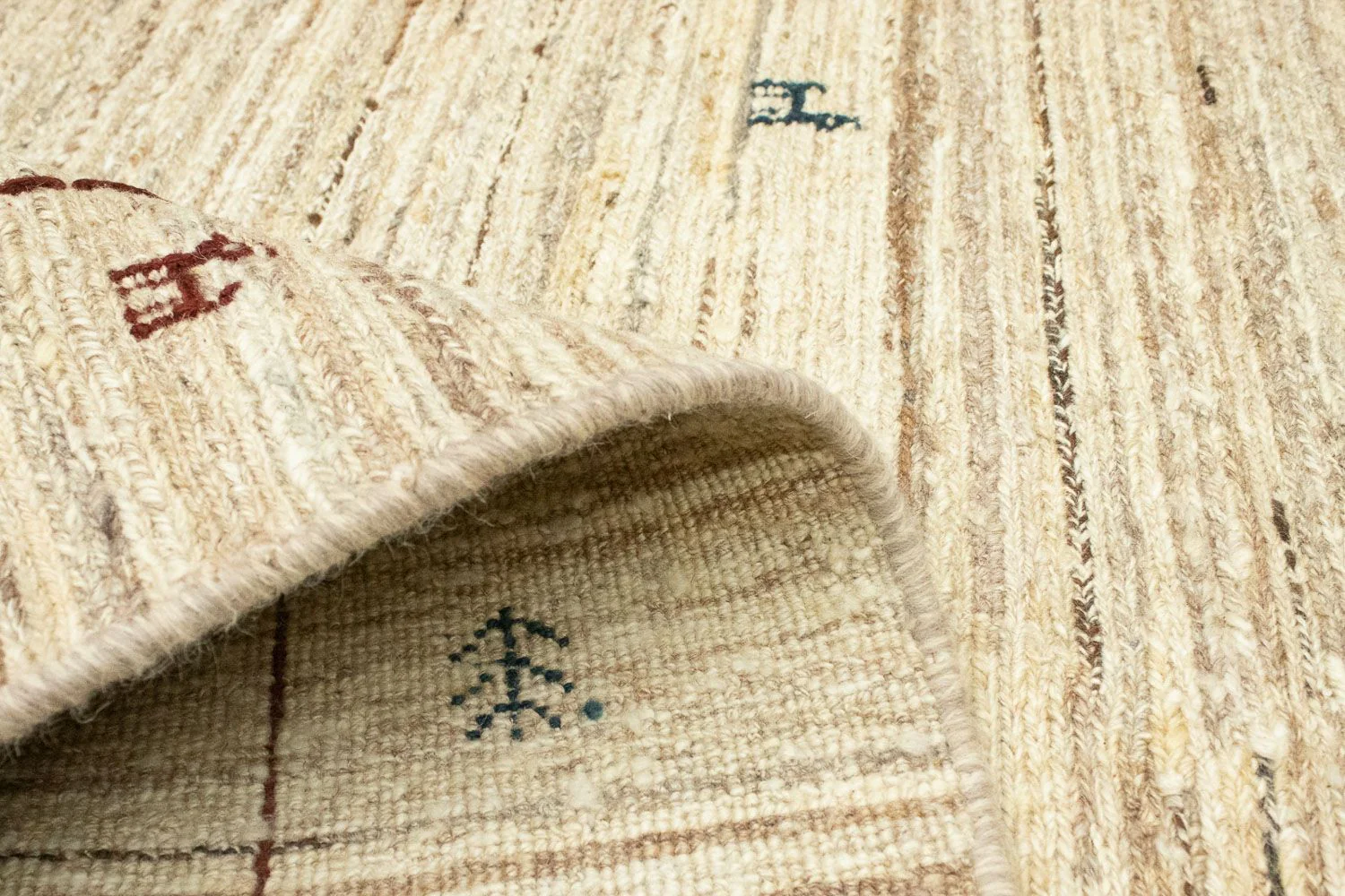 Gabbeh Teppich - Perser 174 x 121 cm - beige - Image 4