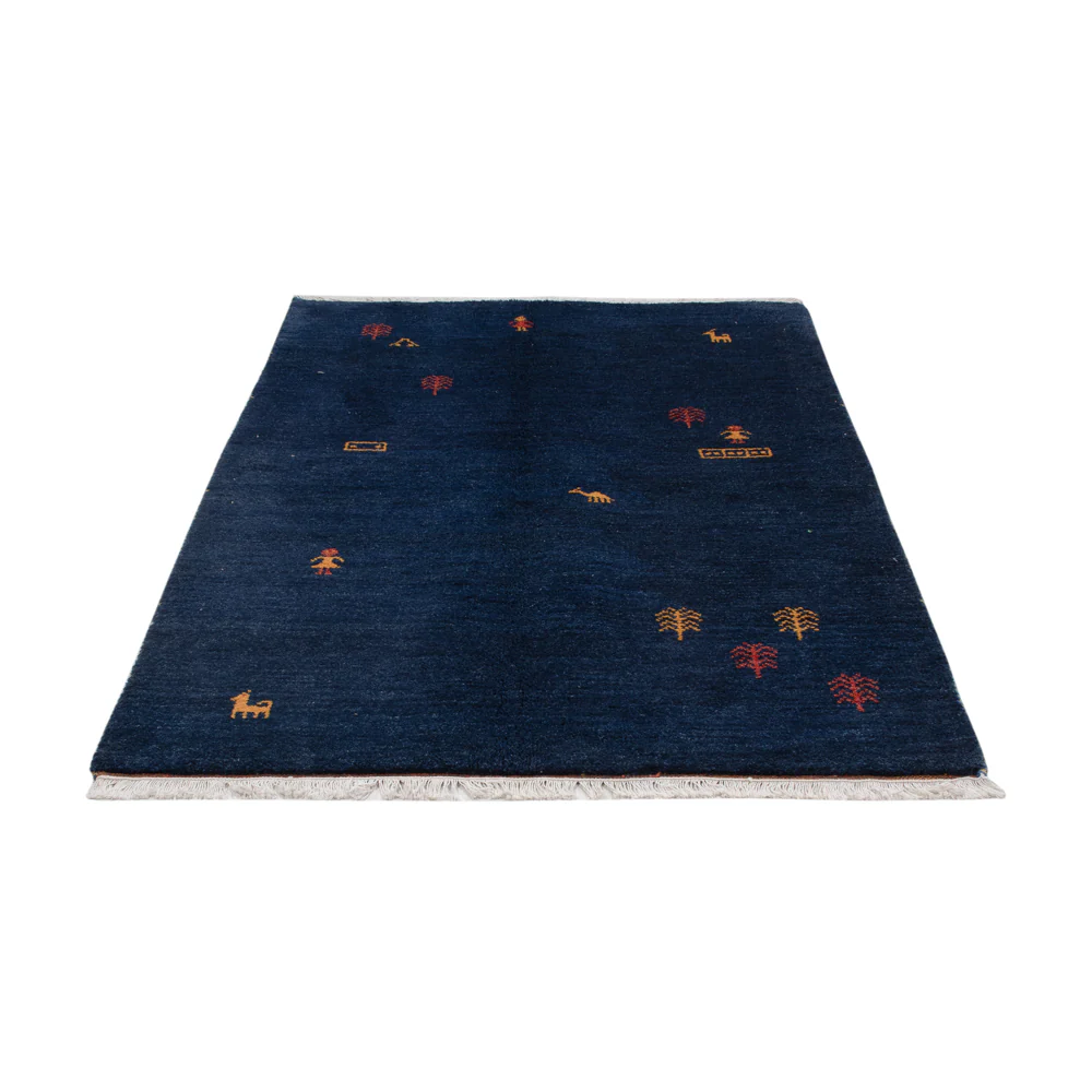 Gabbeh Teppich - Perser - 186 x 124 cm - dunkelblau - Image 6