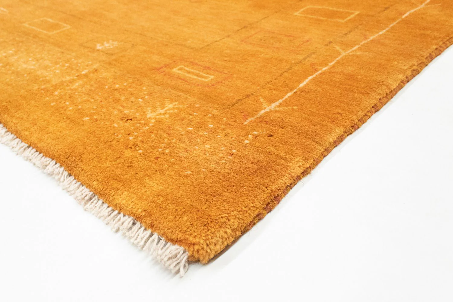 Gabbeh Teppich - Perser 193 x 151 cm - gold - Image 2