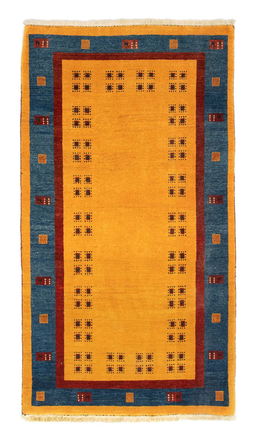Gabbeh Teppich - Perser 194 x 103 cm - gold