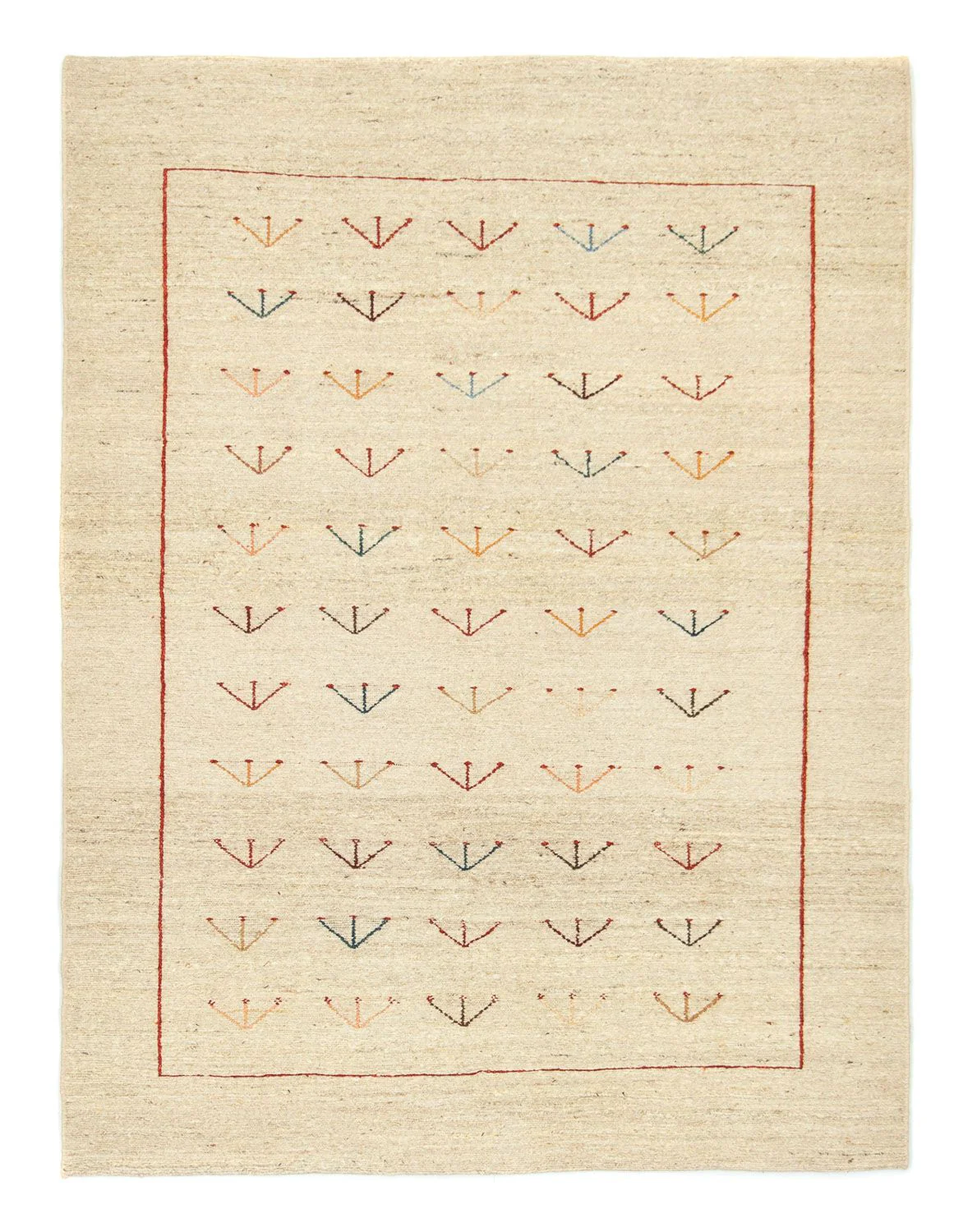 Gabbeh Teppich - Perser 195 x 144 cm - beige