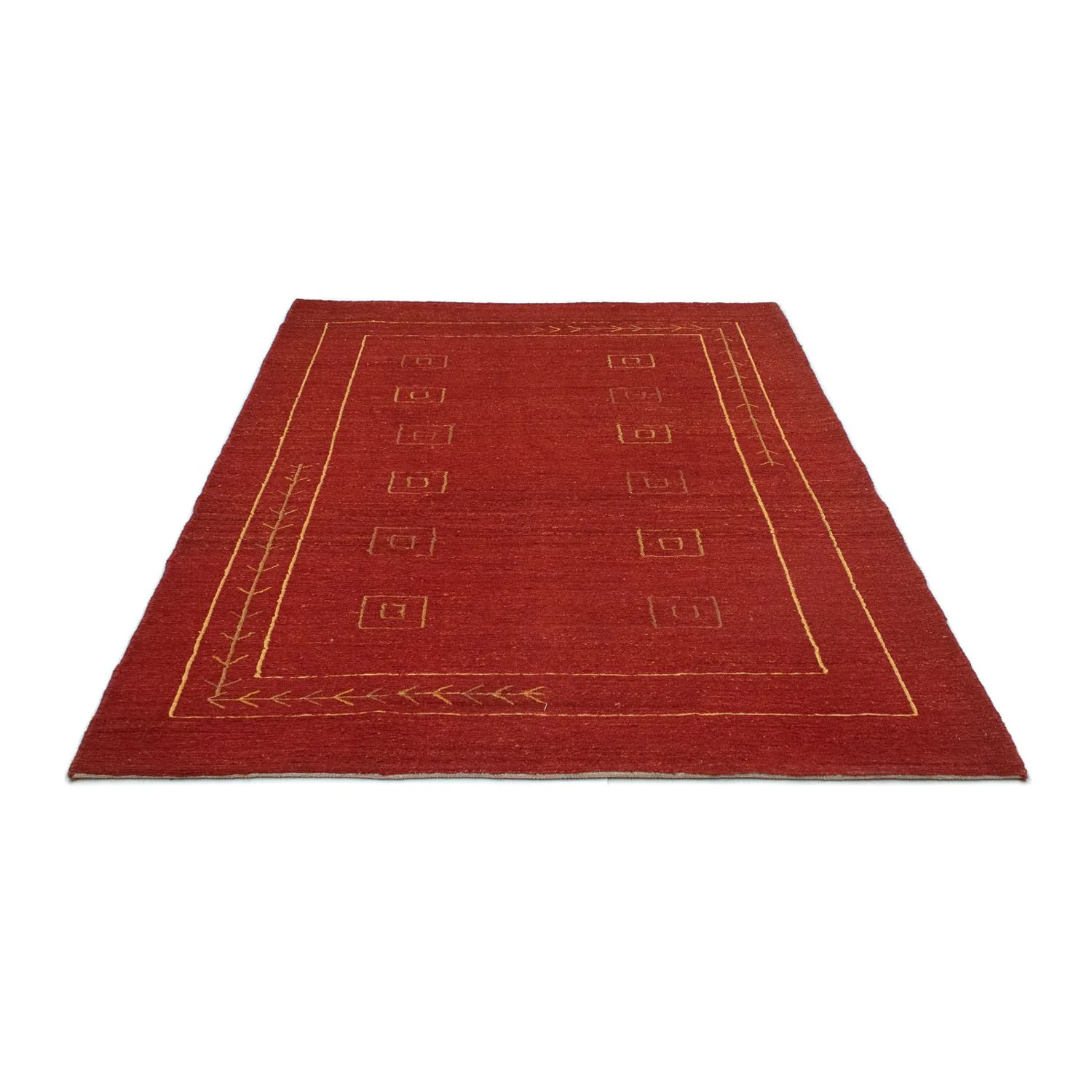 Gabbeh Teppich - Perser 196 x 143 cm - rot - Image 5