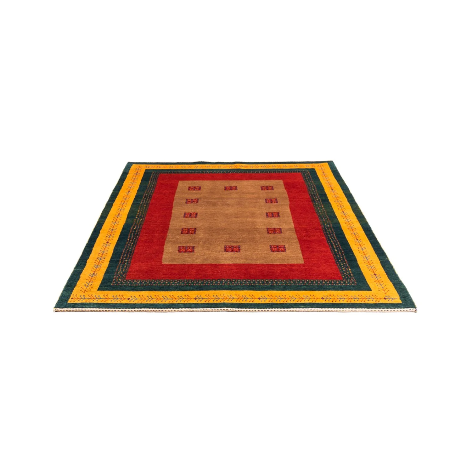 Gabbeh Persisch Teppich 197x155cm - Perserteppich Wollteppich - Image 5
