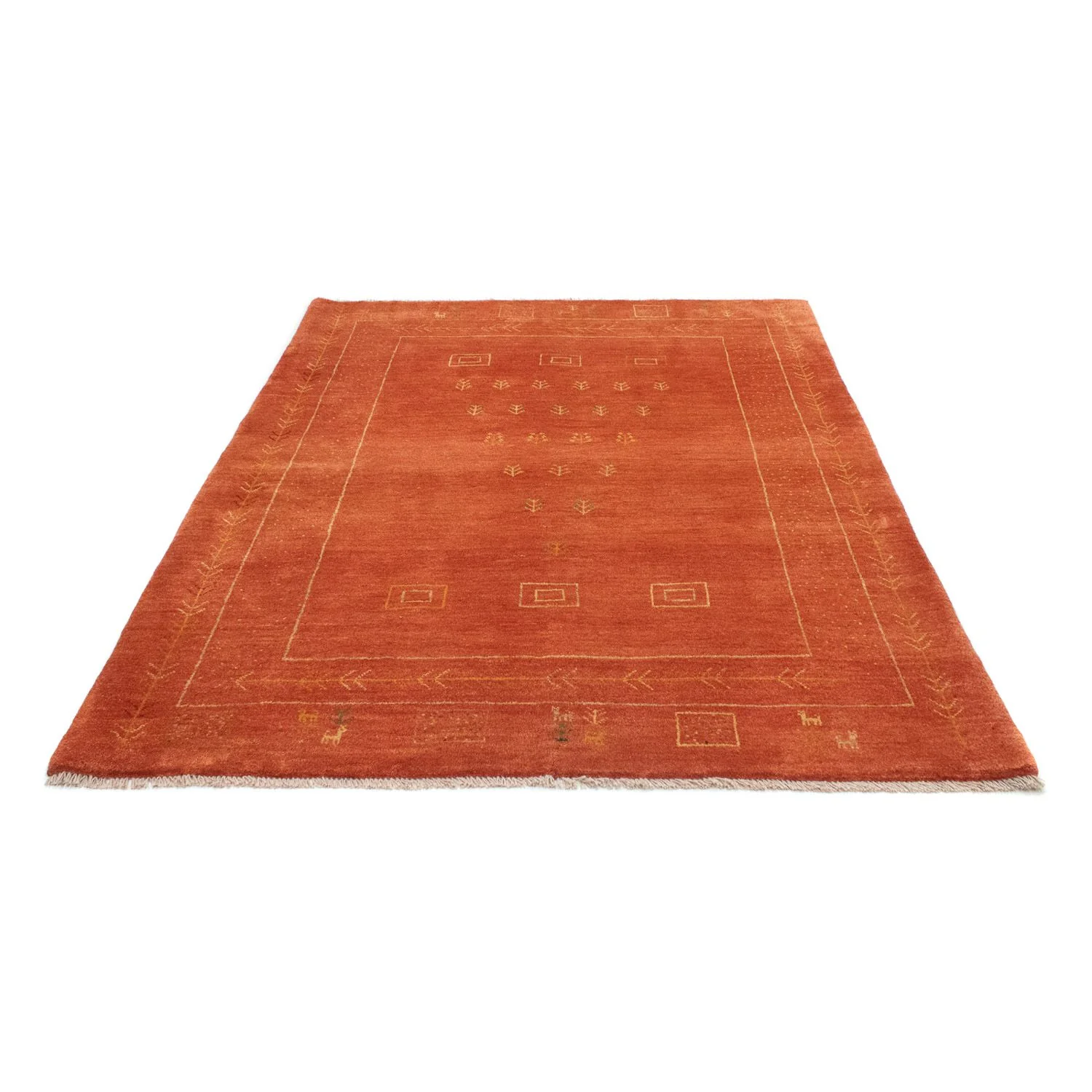 Gabbeh Teppich - Perser 202 x 151 cm - rost - Image 5