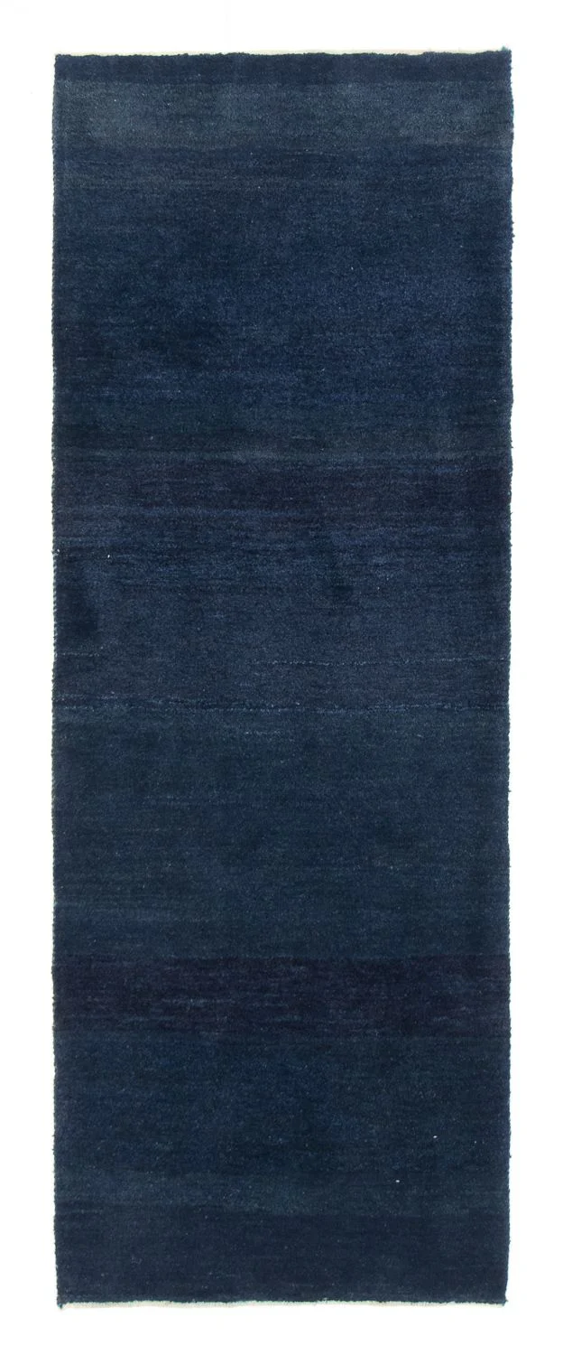 Gabbeh Teppich - Perser 228 x 80 cm - dunkelblau