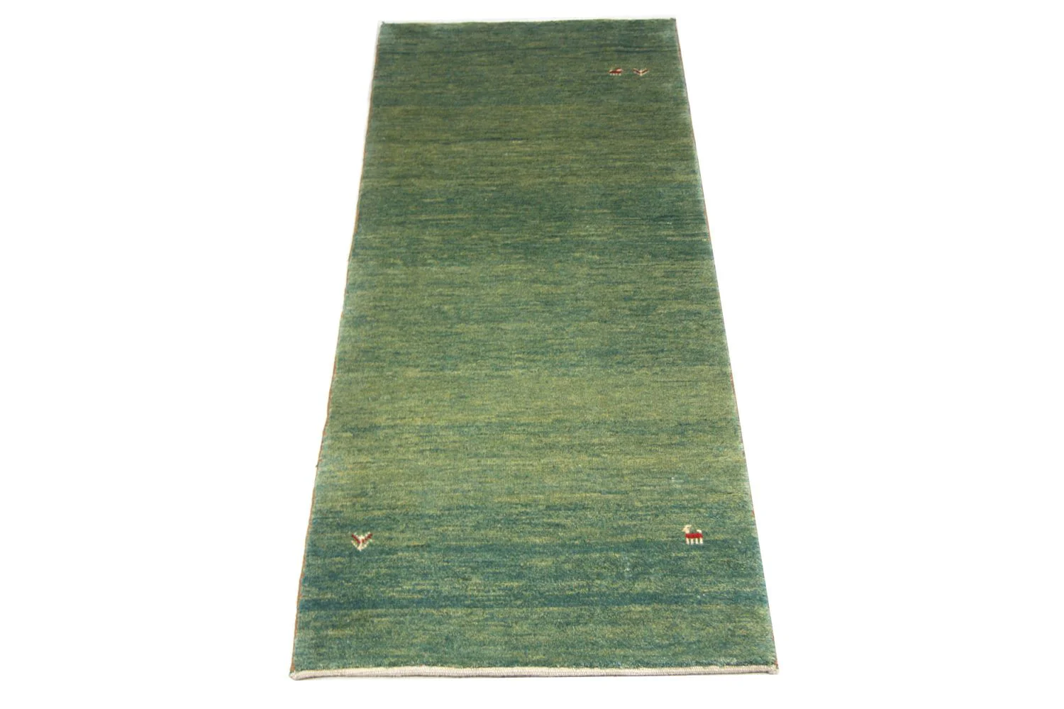 Gabbeh Teppich - Perser 247 x 90 cm - grün