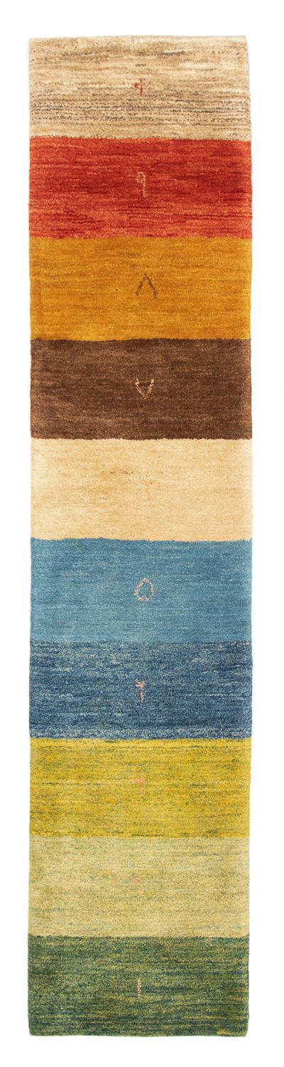 Gabbeh Teppich - Perser 289 x 61 cm - mehrfarbig
