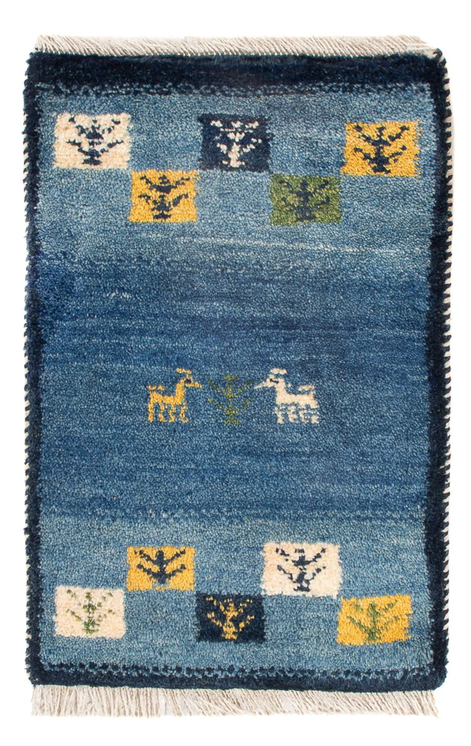 Gabbeh Teppich - Perser - 60 x 40 cm - mehrfarbig