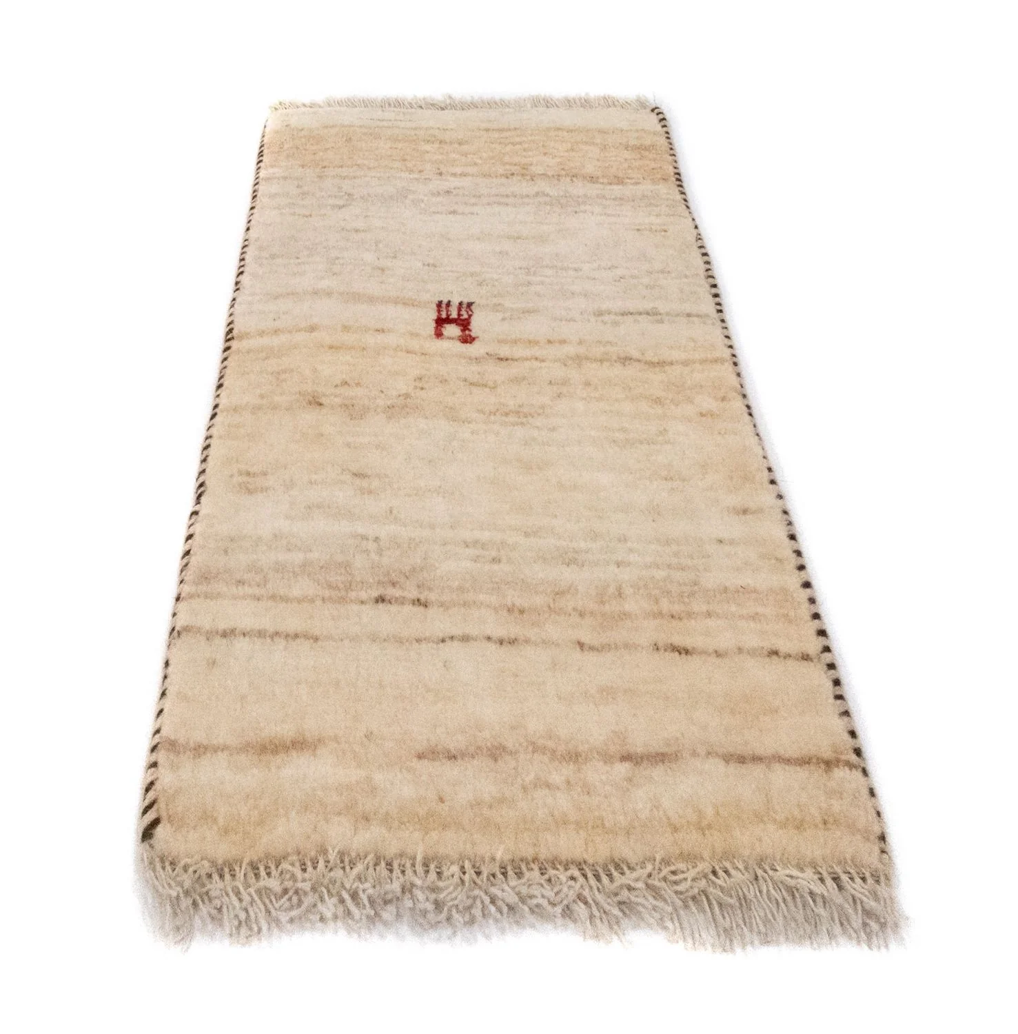 Gabbeh Teppich - Perser 60 x 40 cm - beige - Image 5