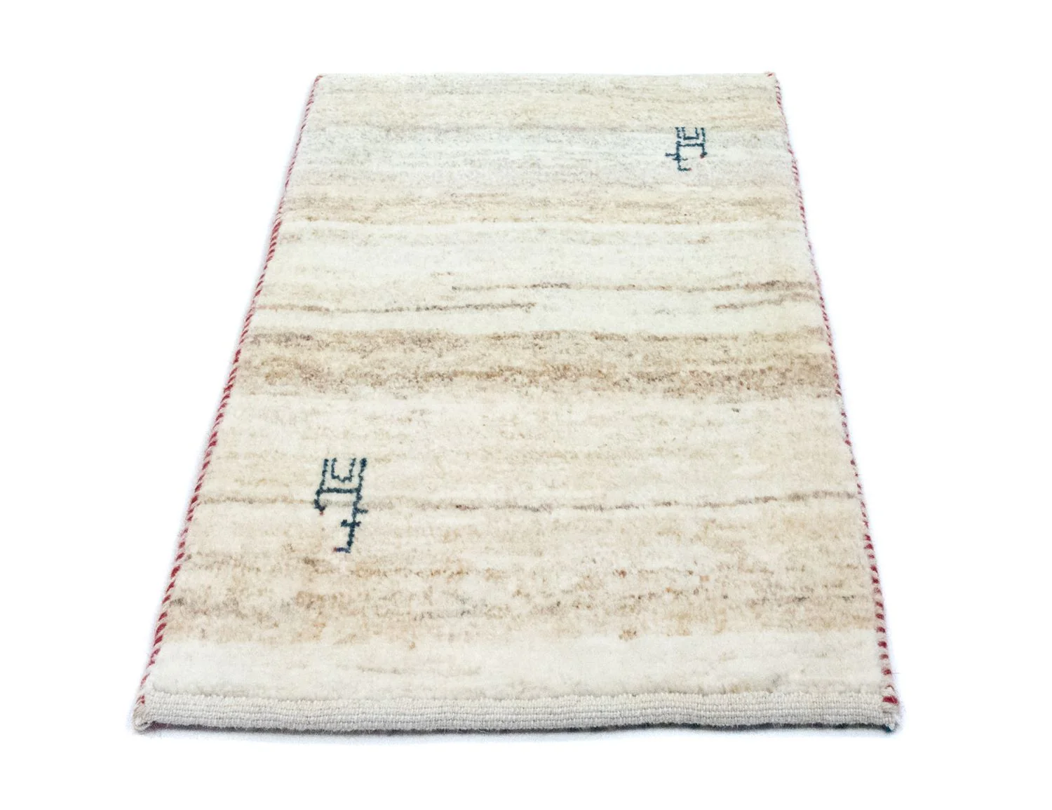 Gabbeh Teppich - Perser 60 x 40 cm - beige - Image 5