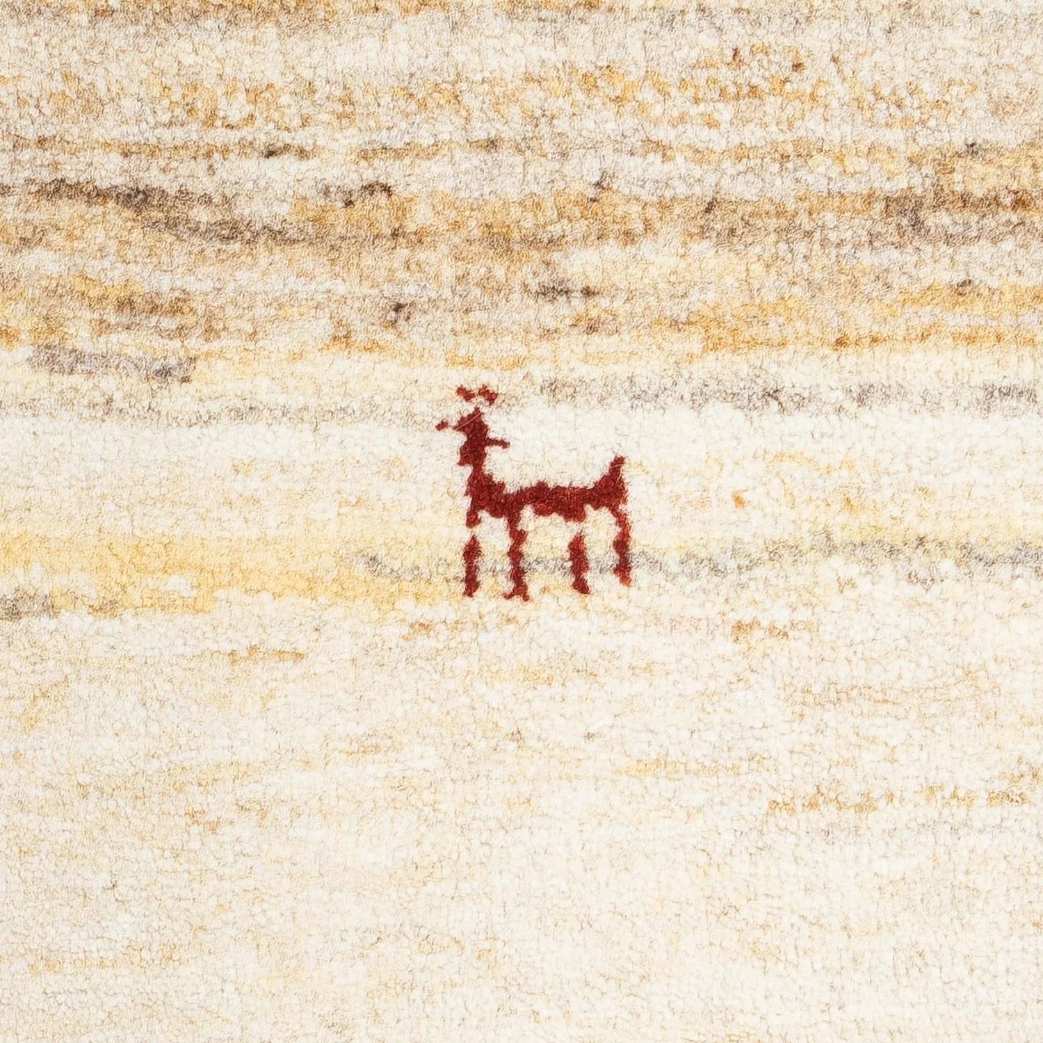 Gabbeh Teppich - Perser 60 x 40 cm - beige - Image 2