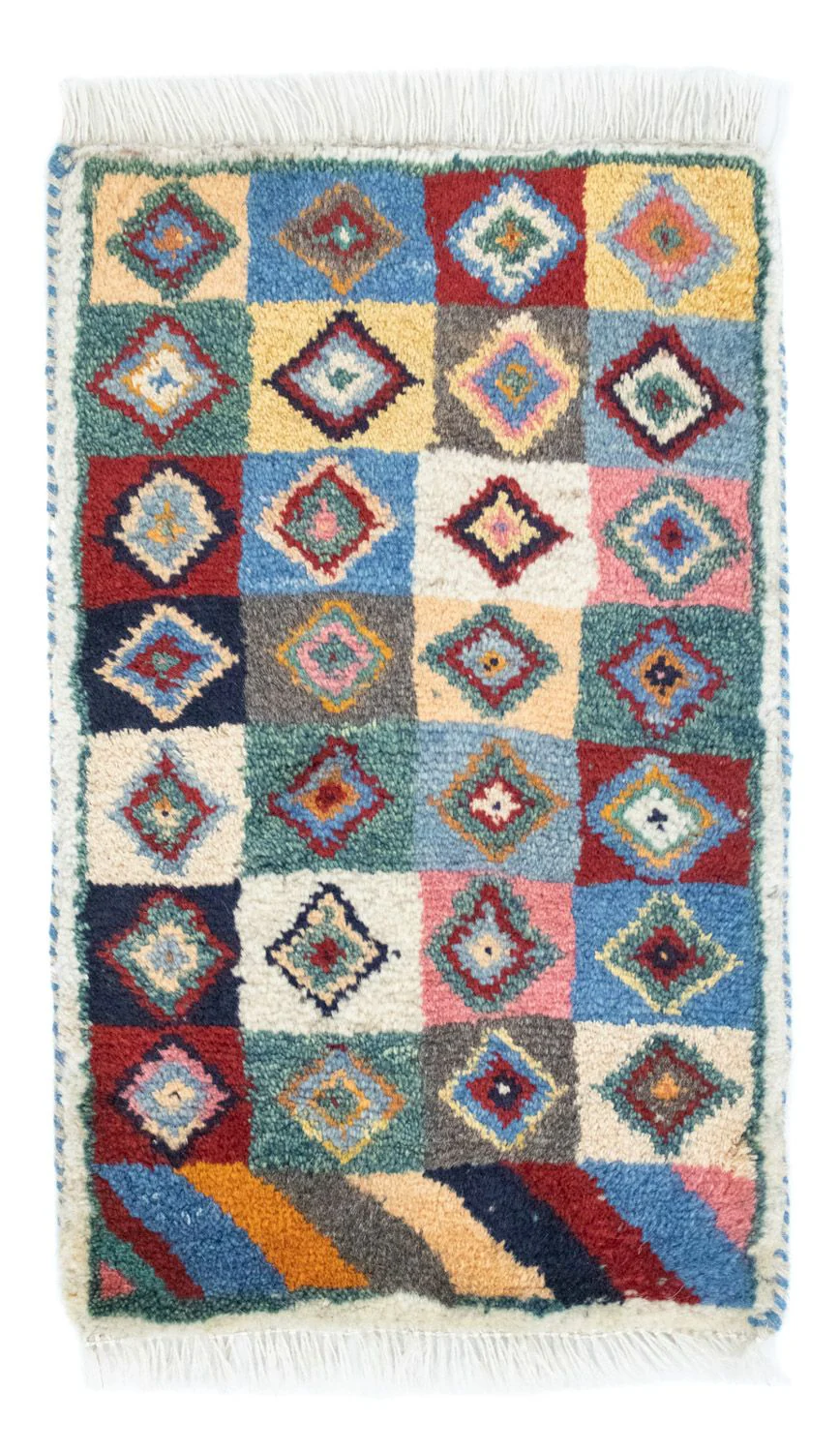 Gabbeh Teppich - Perser 60 x 40 cm - mehrfarbig