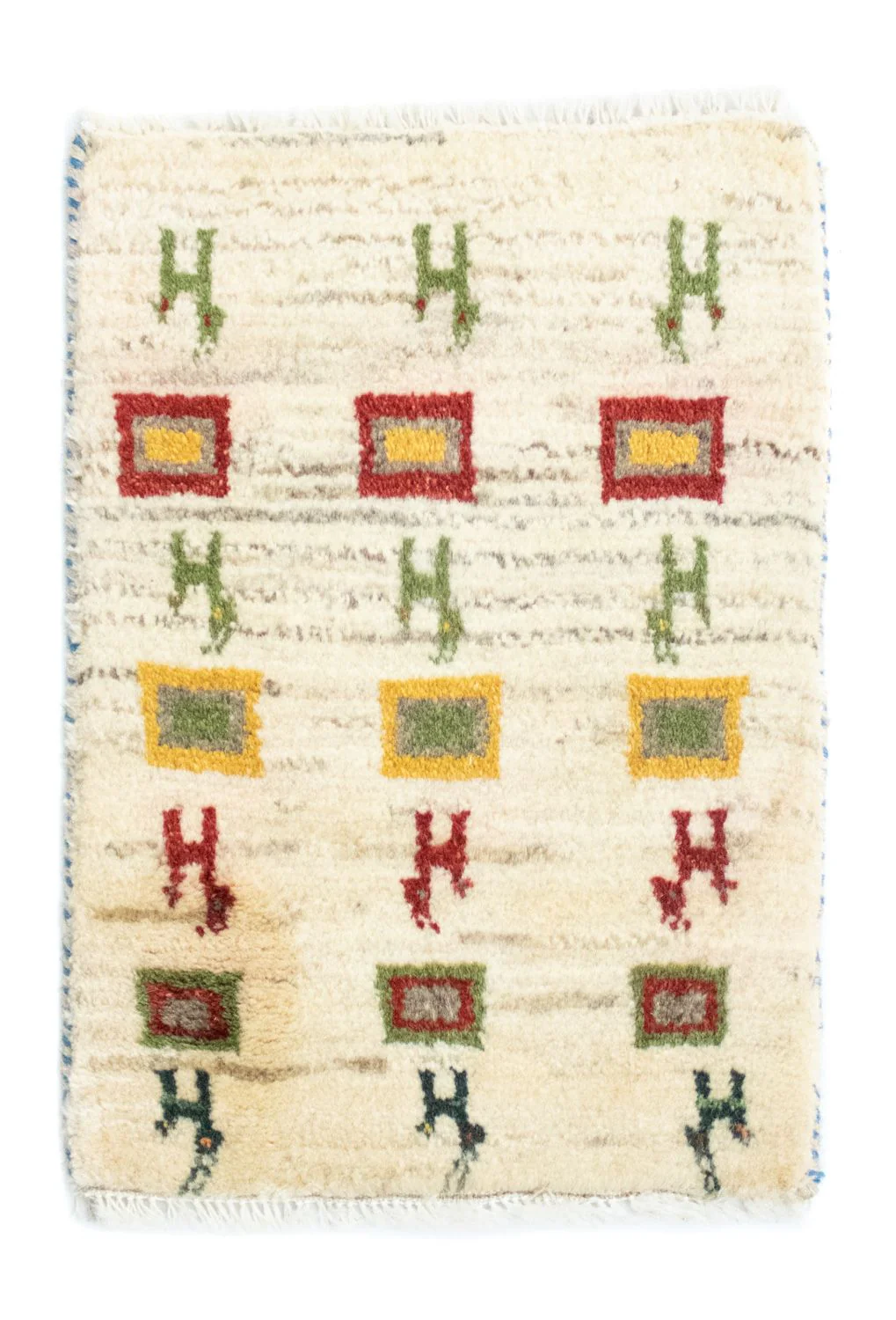 Gabbeh Persisch Teppich 60x40cm - Perserteppich Wollteppich