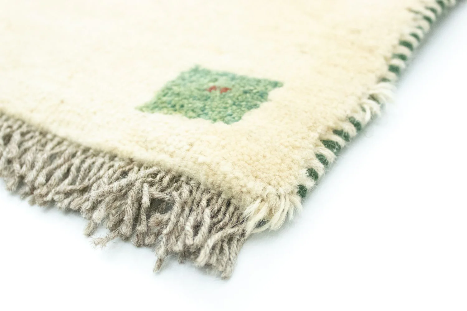 Gabbeh Teppich - Perser 60 x 40 cm - beige - Image 2