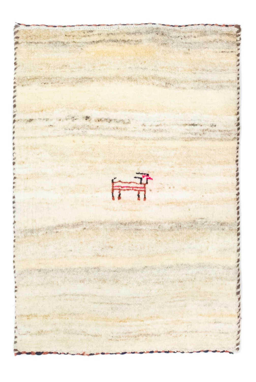 Gabbeh Teppich - Perser 60 x 40 cm - beige