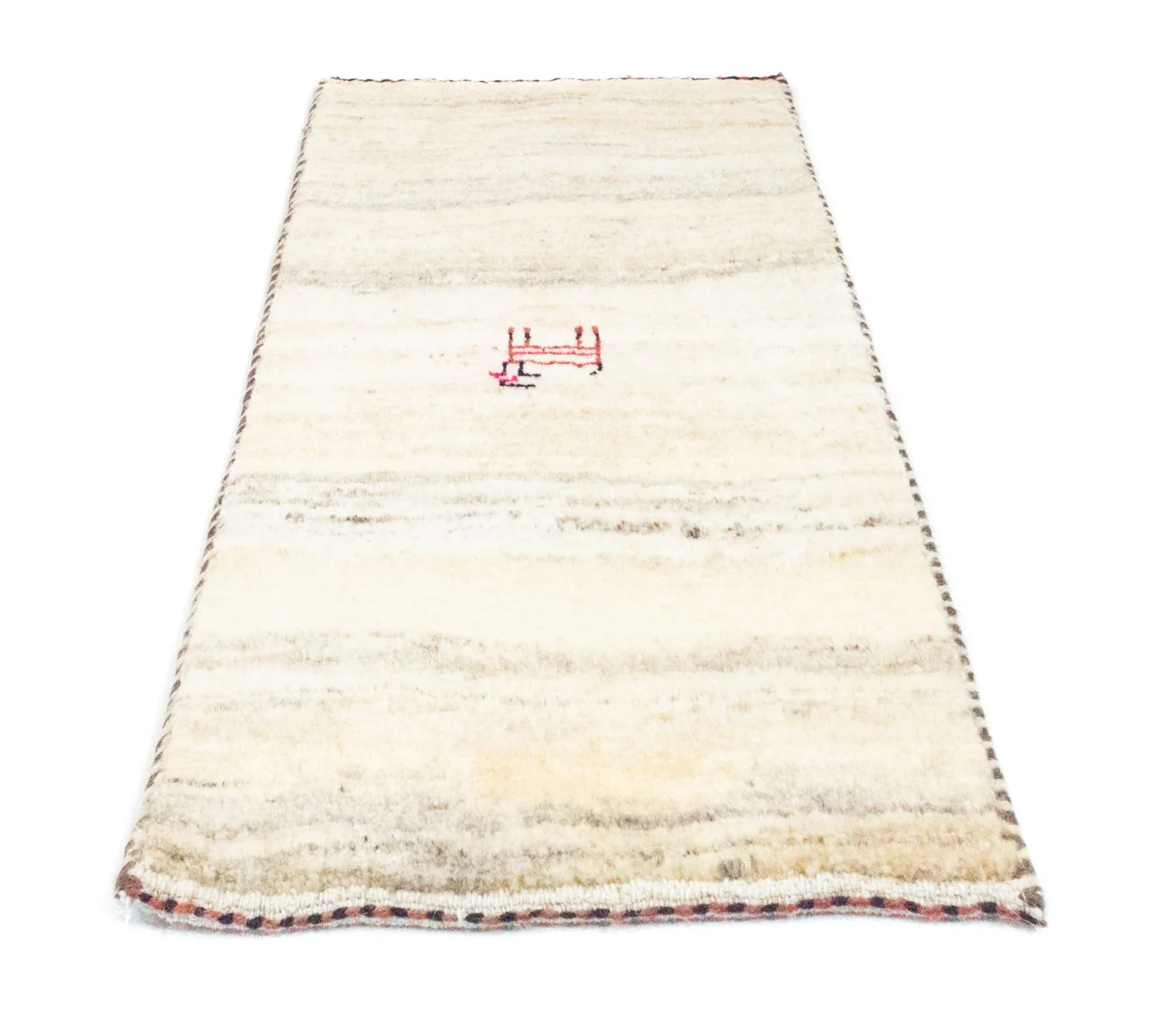 Gabbeh Teppich - Perser 60 x 40 cm - beige - Image 5