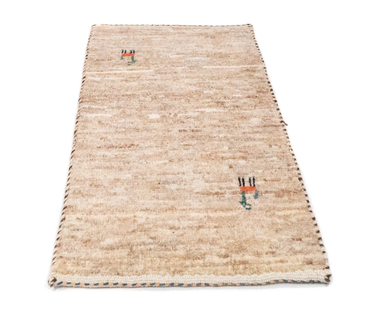 Gabbeh Teppich - Perser 60 x 40 cm - beige - Image 5