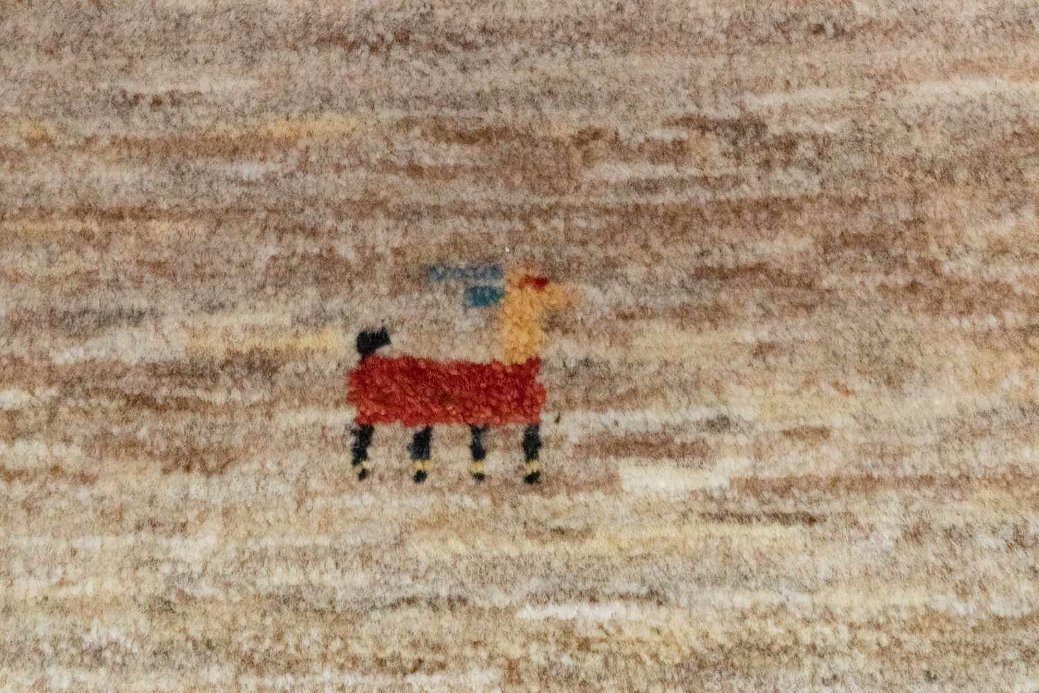 Gabbeh Teppich - Perser 60 x 40 cm - beige - Image 2