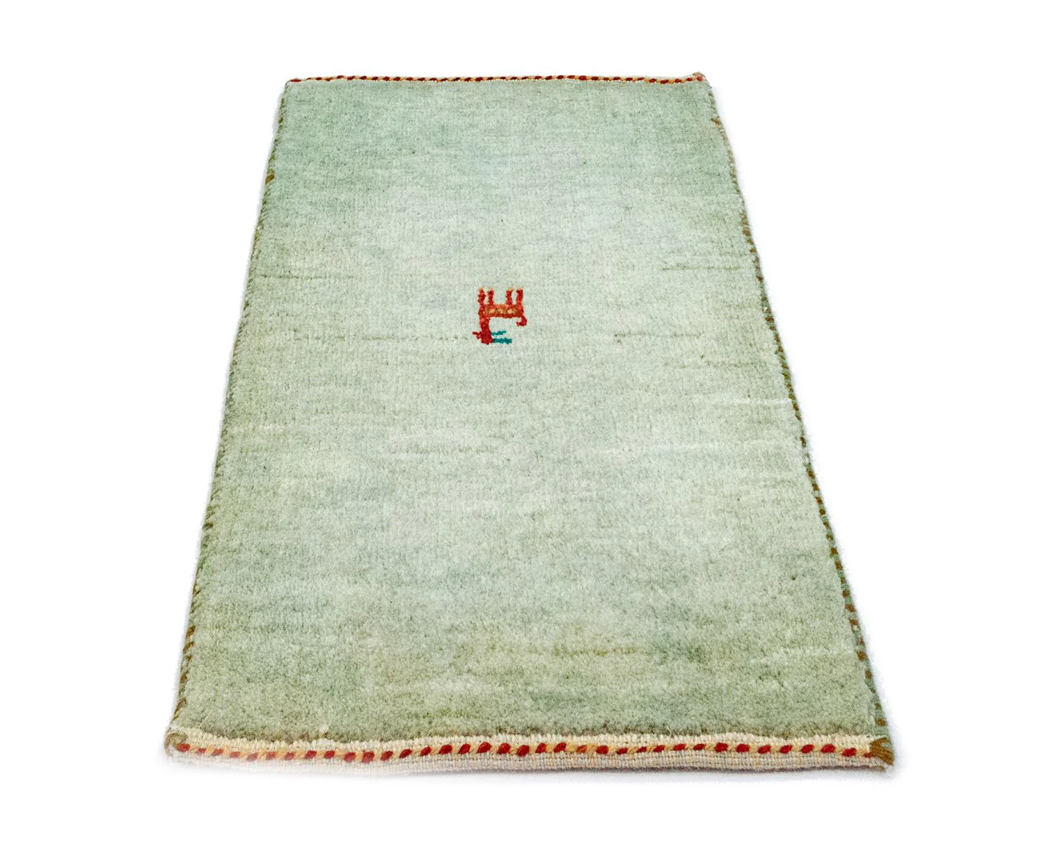 Gabbeh Teppich - Perser 60 x 40 cm - hellblau - Image 5