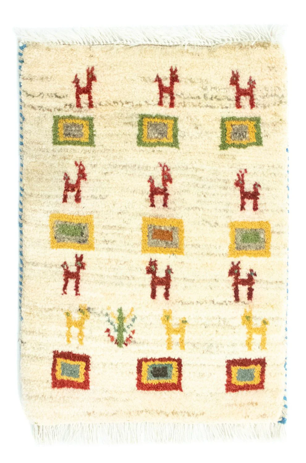 Gabbeh Teppich - Perser 60 x 40 cm - mehrfarbig