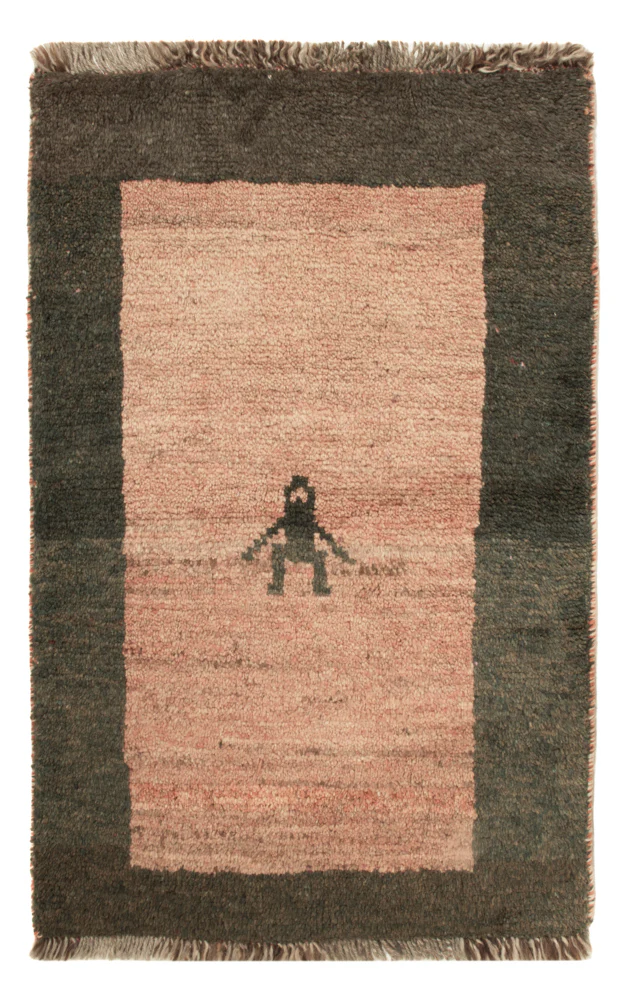 Gabbeh Persisch Teppich 82x56cm - Perserteppich Wollteppich