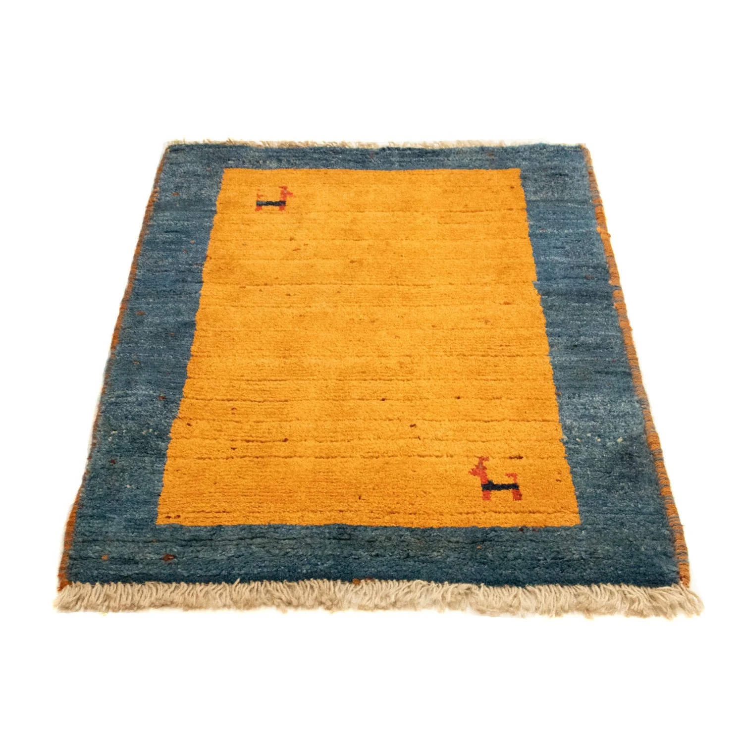 Gabbeh Teppich - Perser 85 x 64 cm - gold - Image 3