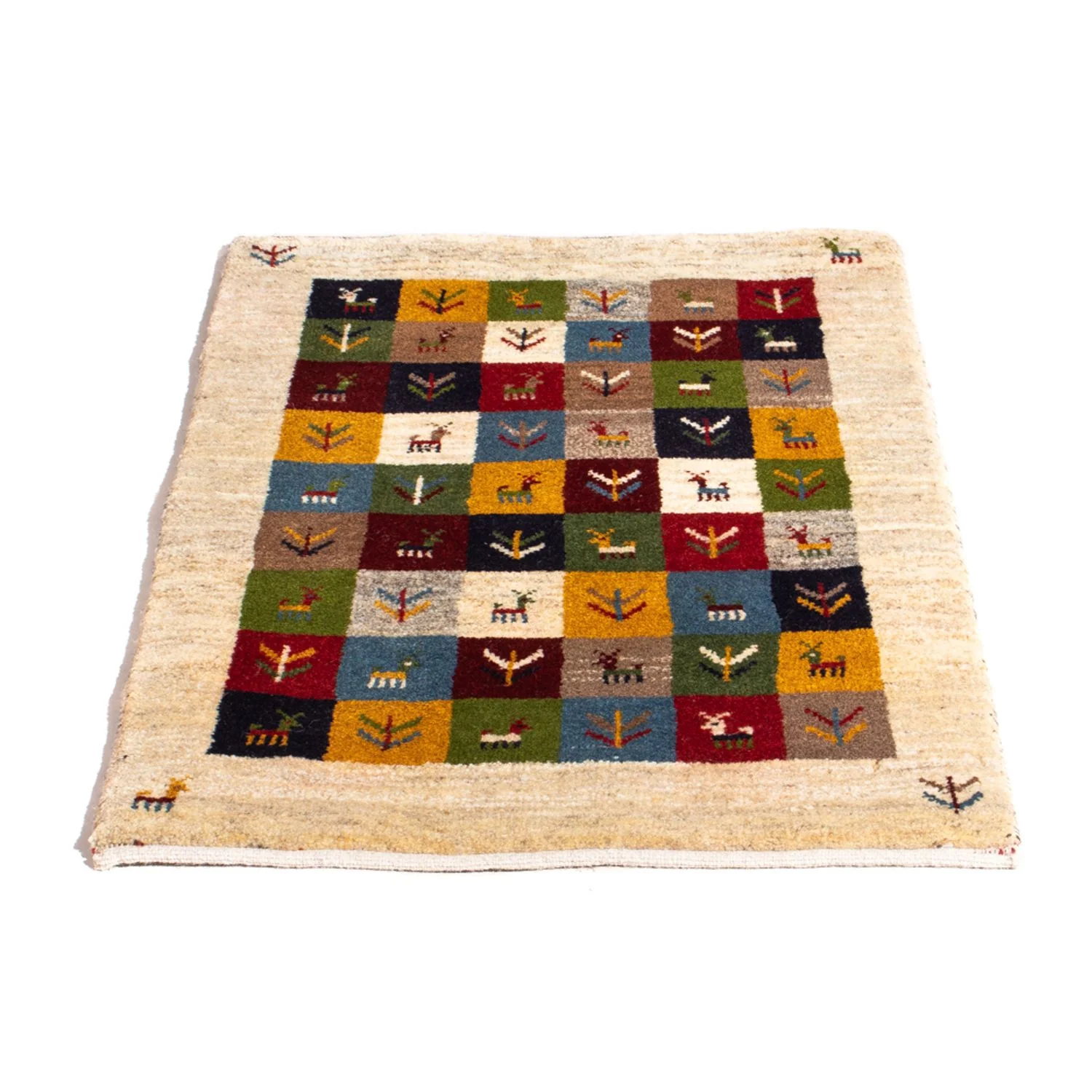 Gabbeh Persisch Teppich 90x62cm - Perserteppich Wollteppich - Image 4