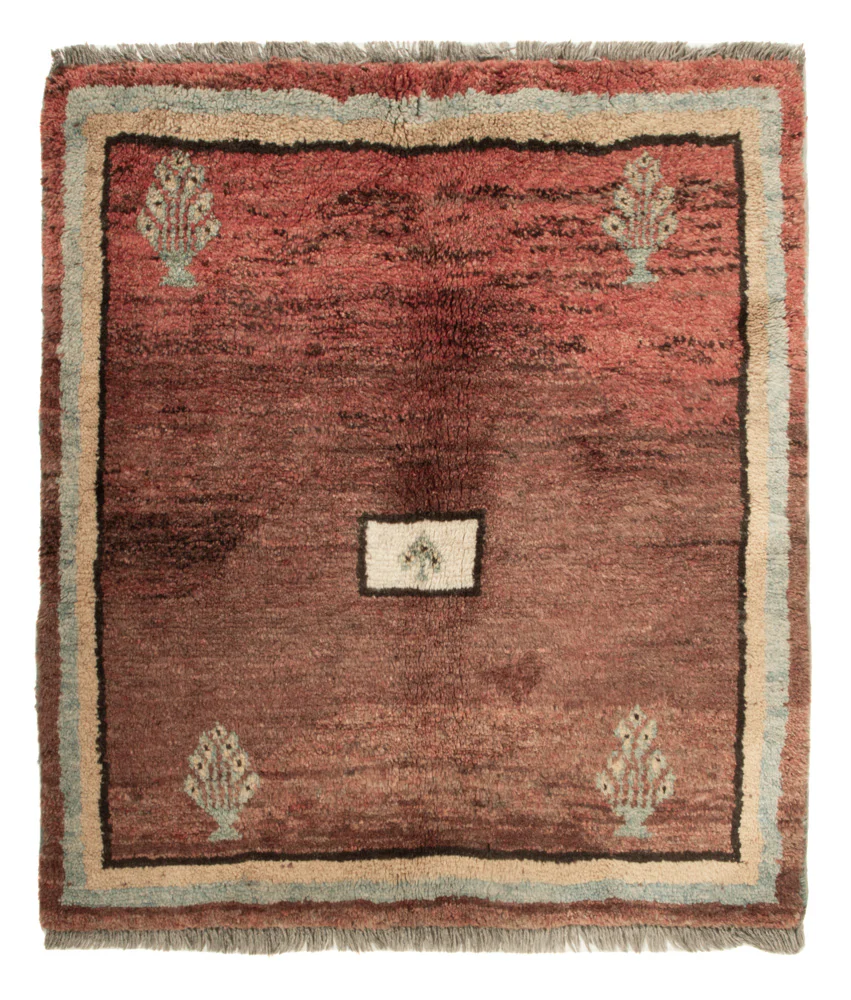 Gabbeh Persisch Teppich 100x93cm - Perserteppich Wollteppich