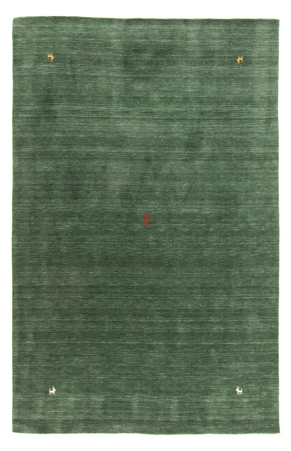 Gabbeh Teppich - Softy 160 x 90 cm - dunkelgrün
