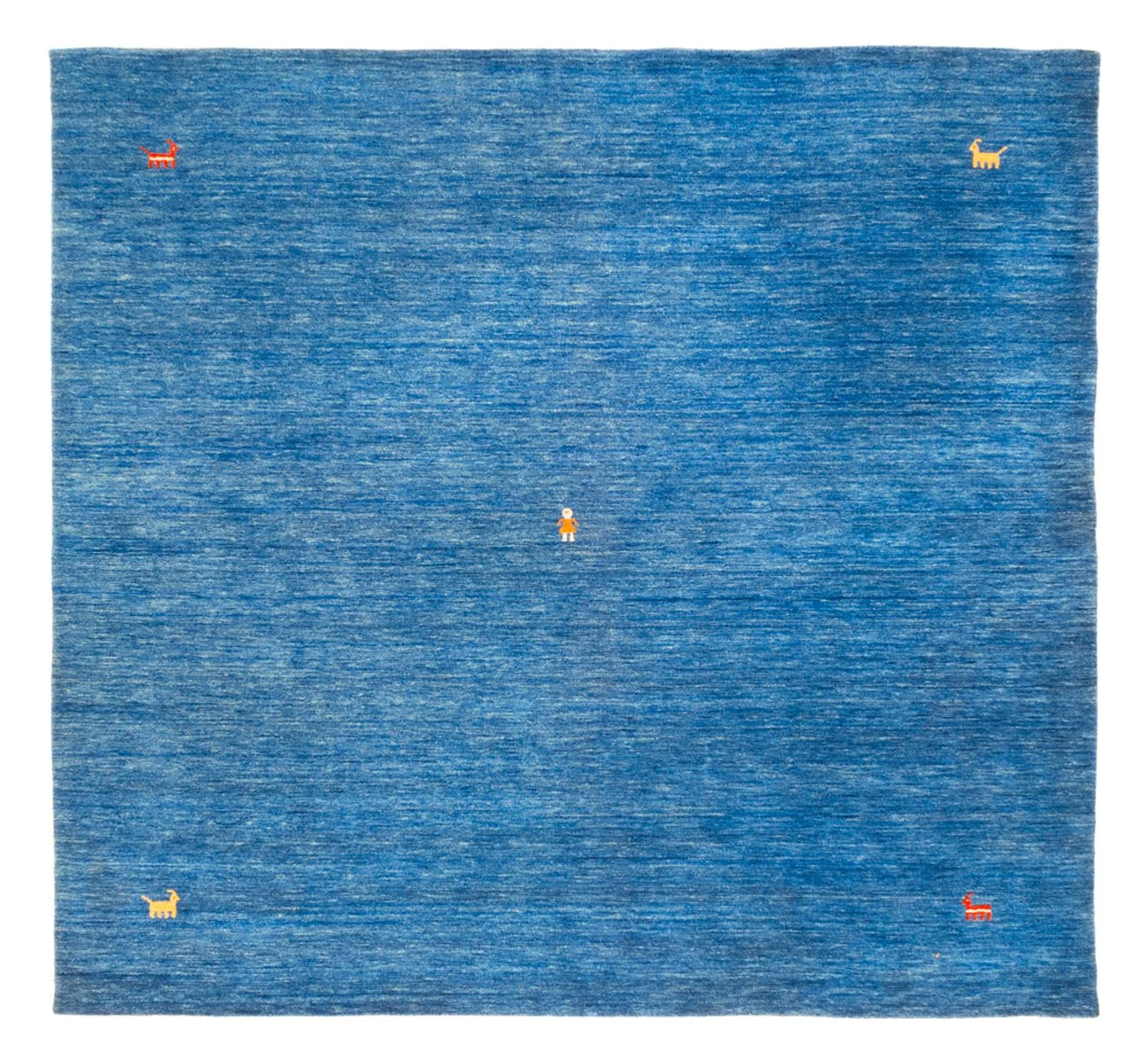 Gabbeh Teppich - Softy quadratisch - 250 x 250 cm - blau