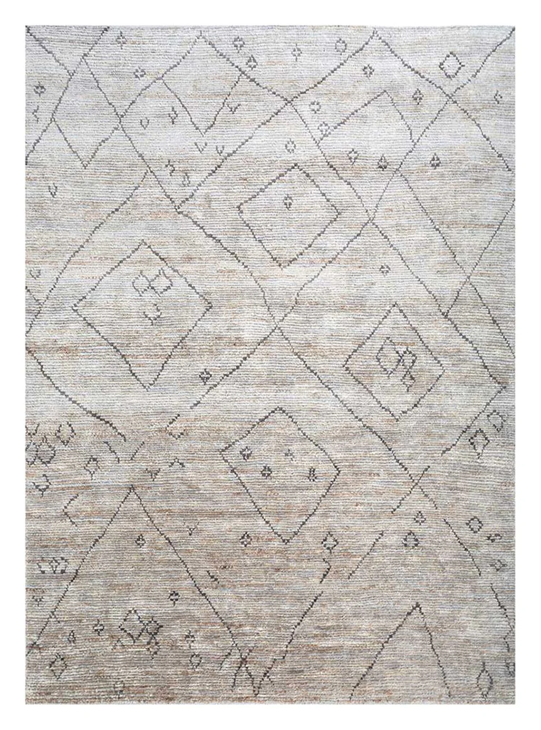Juteteppich - 300 x 240 cm - weiß