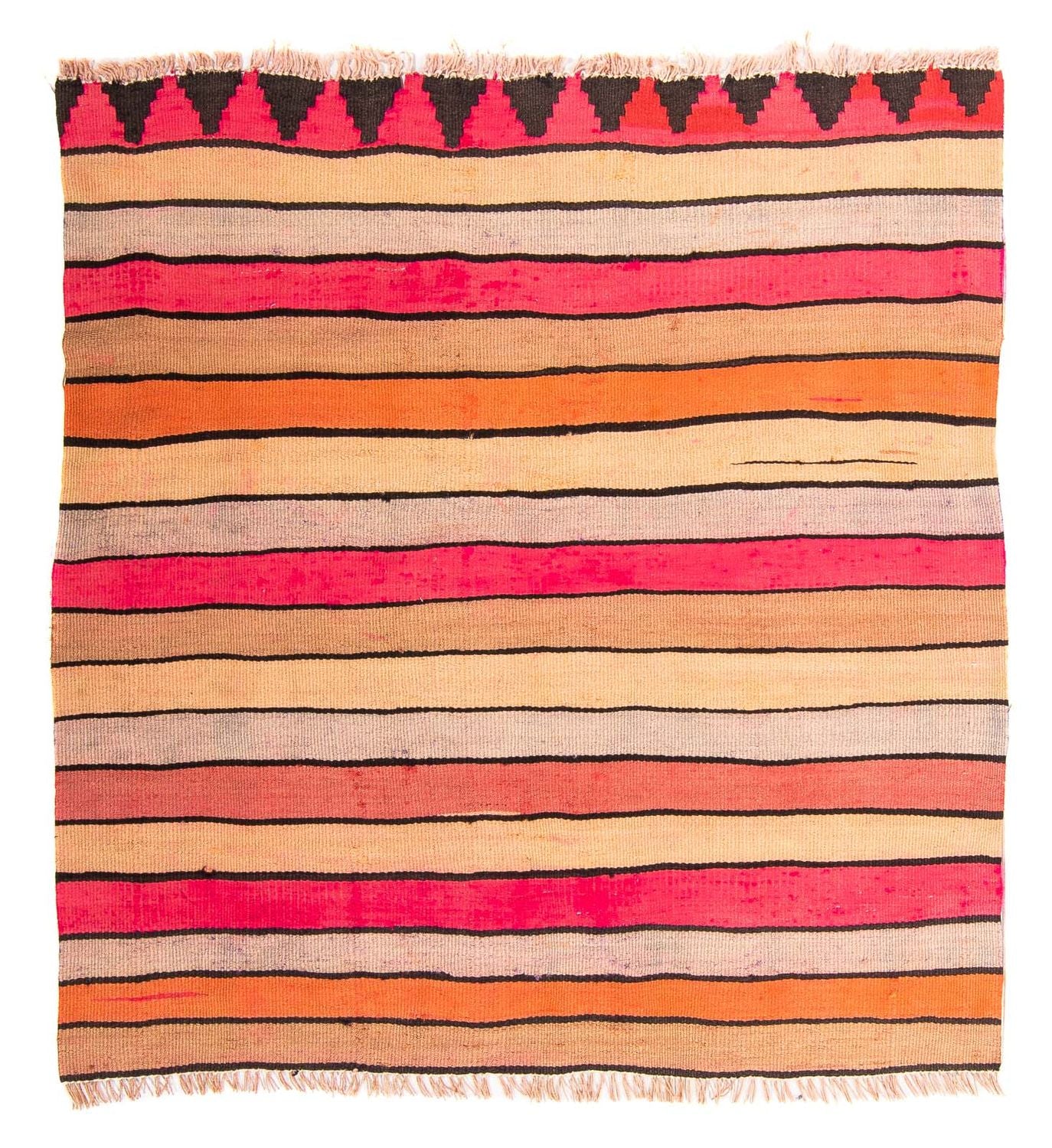 Kelim Teppich - Old 110 x 120 cm - mehrfarbig