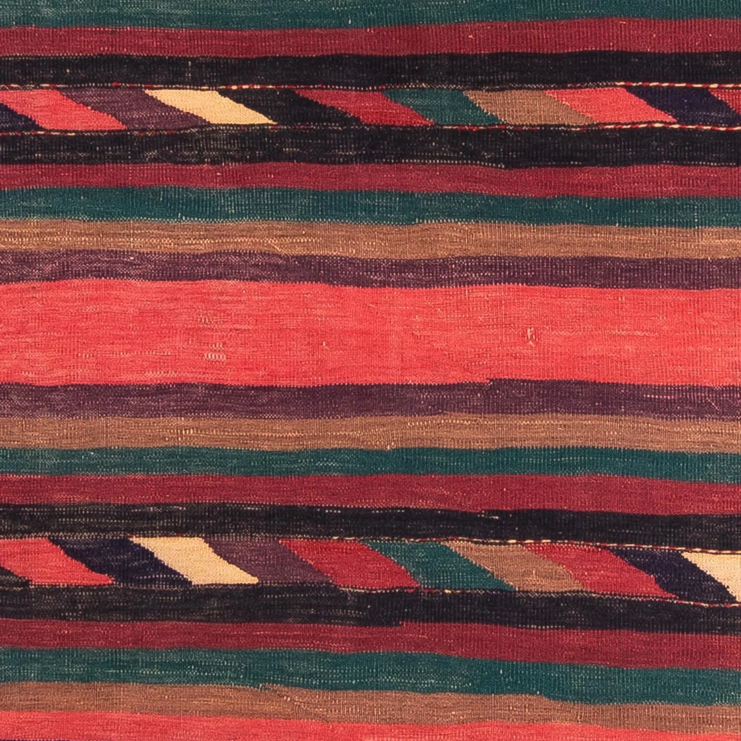 Kelim Teppich - Old 195 x 160 cm - mehrfarbig - Image 2