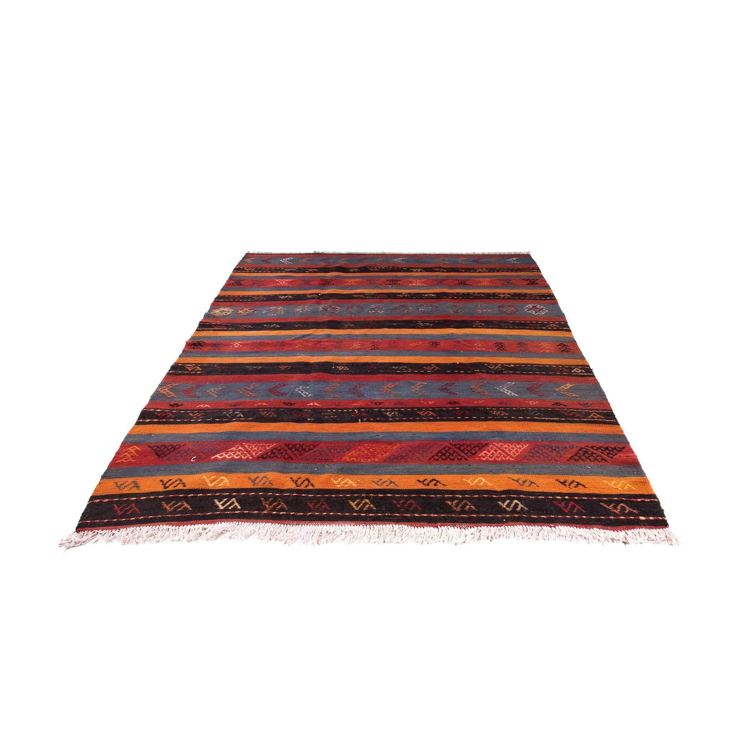 Kelim Teppich - Old 205 x 160 cm - mehrfarbig - Image 5